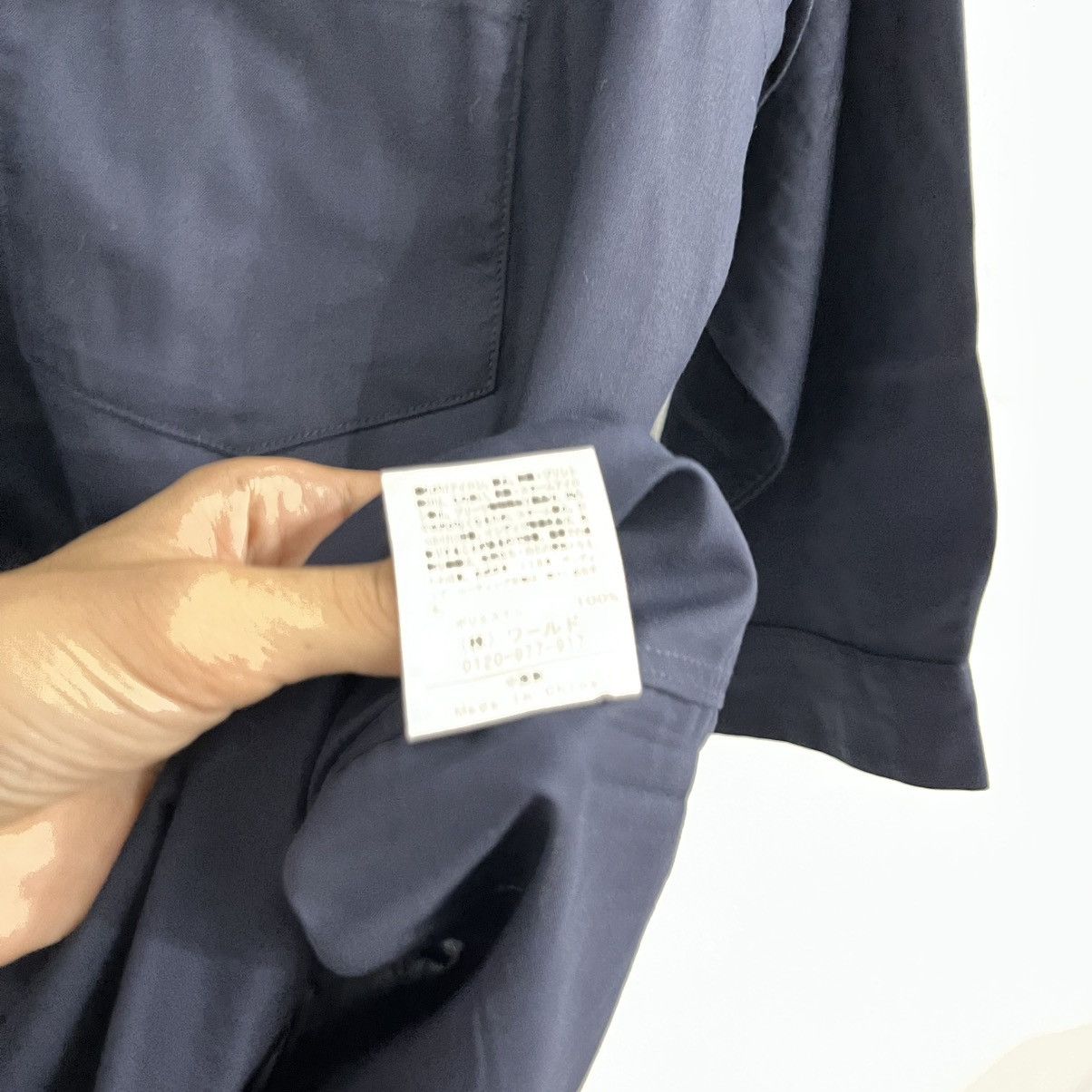 Japanese Brand Takeo Kikuchi Basic Darknavy 3/4 Sleeve Shirt Size US S / EU 44-46 / 1 - 5 Thumbnail