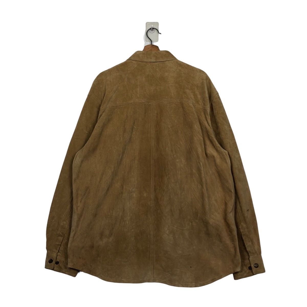 Eddie Bauer Vintage Biker Button Leather Jacket Eddie Bauer IsseyMiyake Size US XL / EU 56 / 4 - 9 Thumbnail