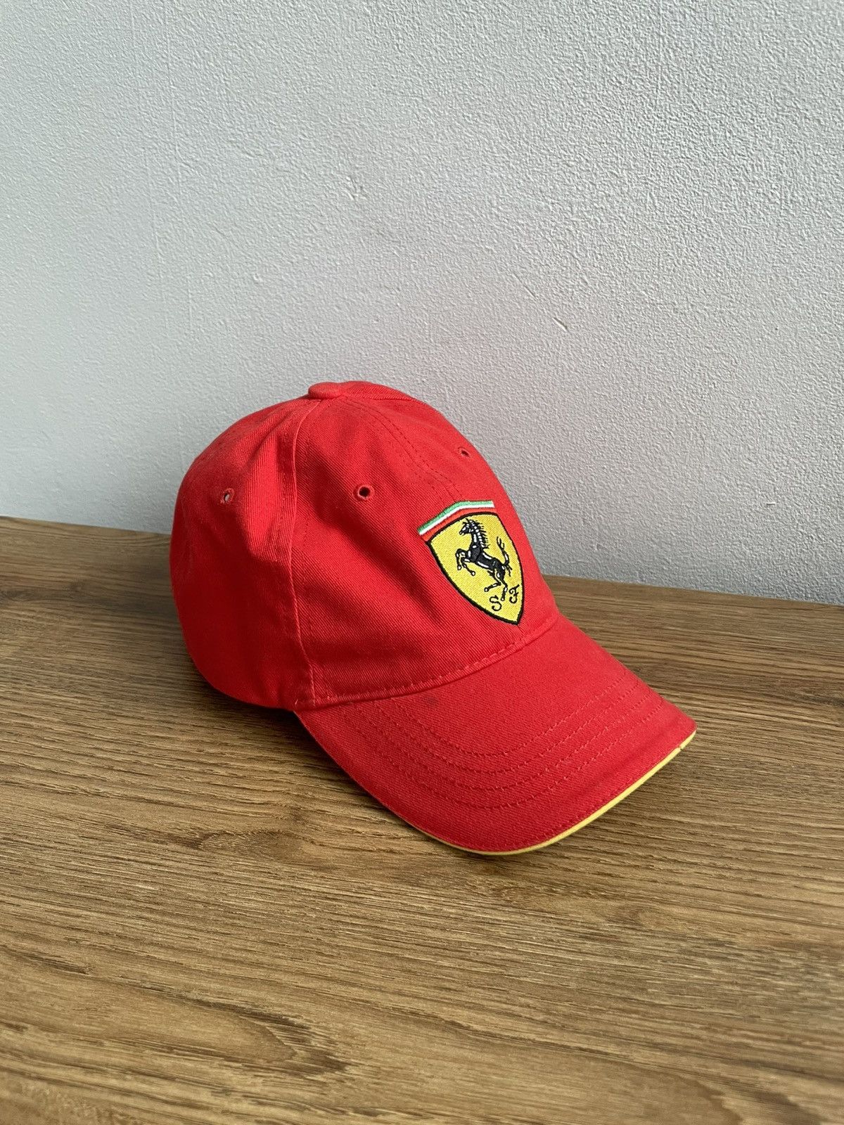 Ferrari Ferrari Vintage 90s 00s Big Logo Racing Cap Hats F1 Formula Size ONE SIZE - 1 Thumbnail