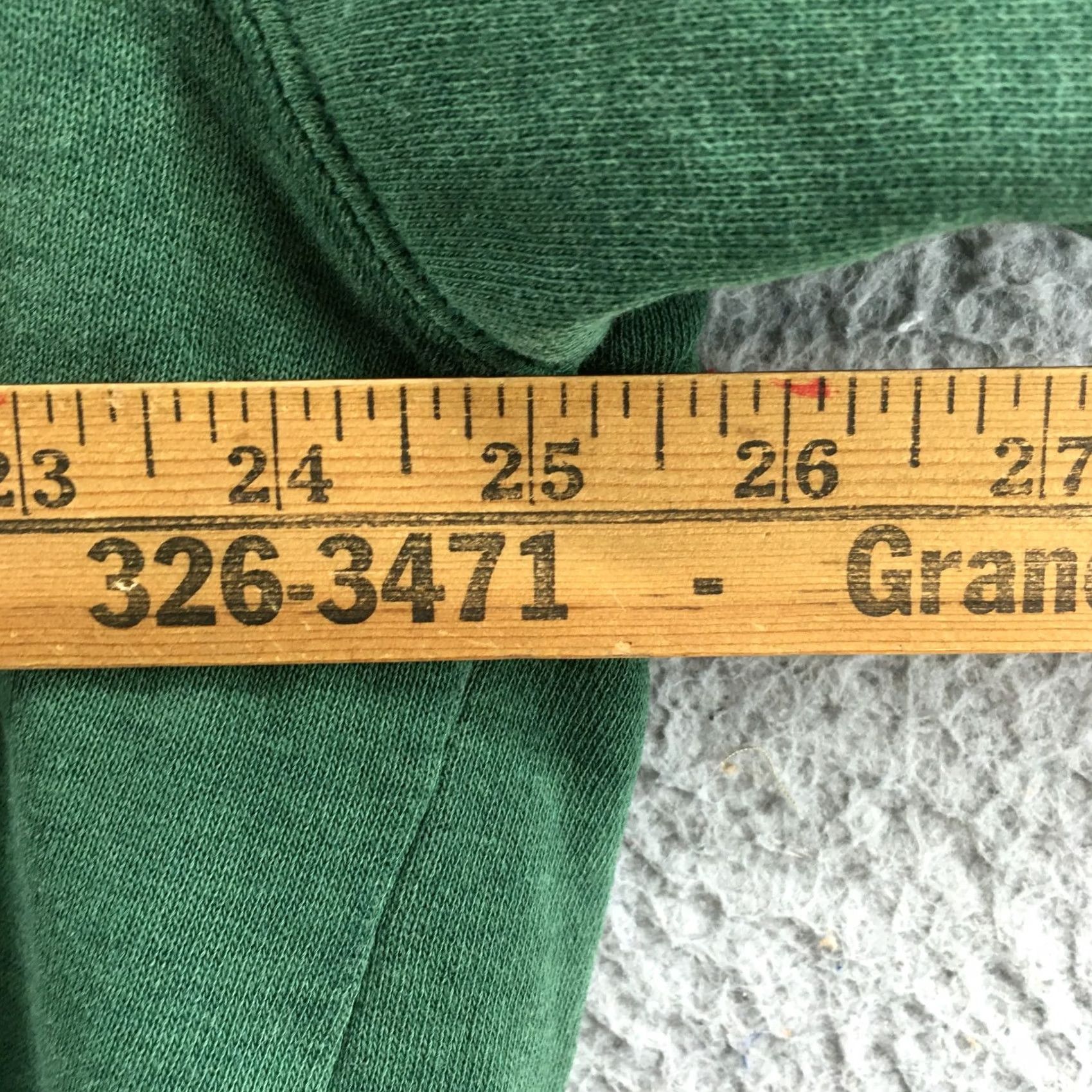 Vintage NDSU Bison Sweatshirt Mens Large Green Yellow Pullover Hooded BISON Applique Size US L / EU 52-54 / 3 - 7 Thumbnail