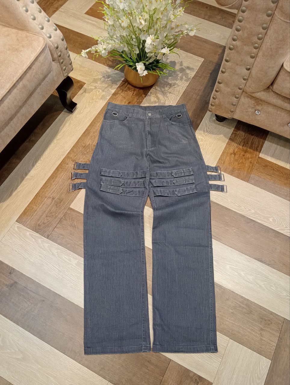 If Six Was Nine SLASH NUMBER JAPAN STRETCH BANDAGE PANTS Size US 31 - 1 Thumbnail
