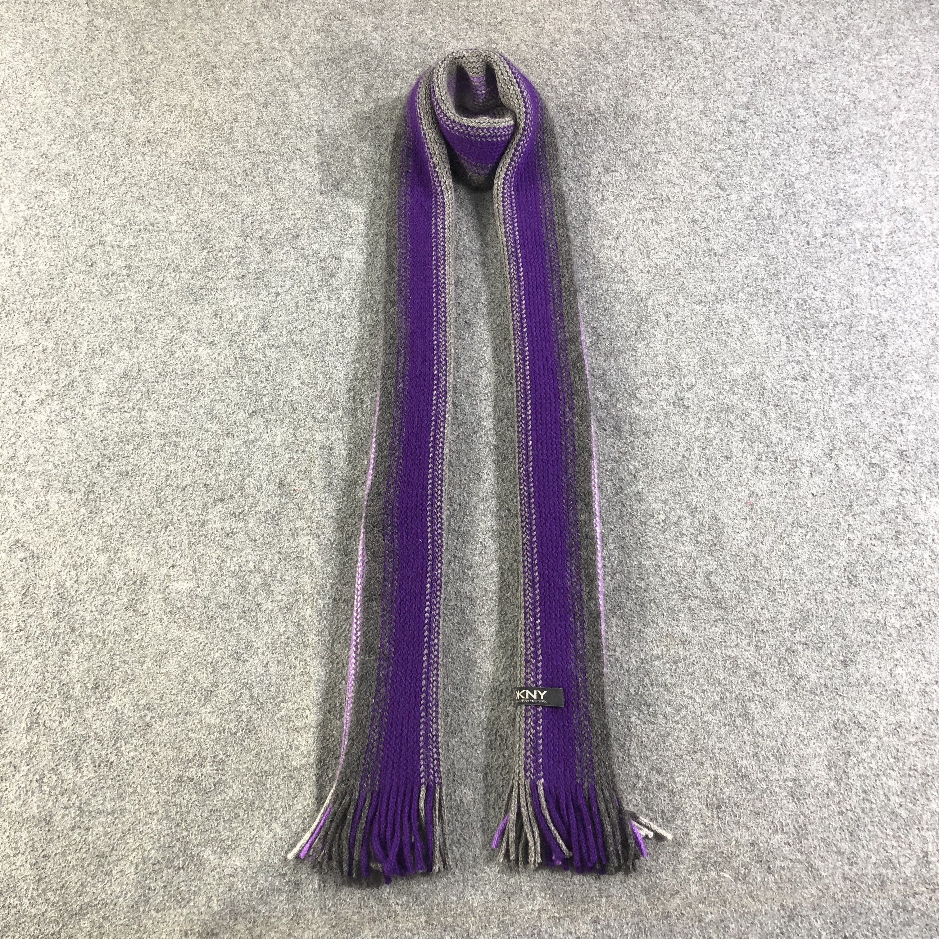 DKNY DKNY Cashmere Scarf Muffler V1156 Size ONE SIZE - 1 Thumbnail