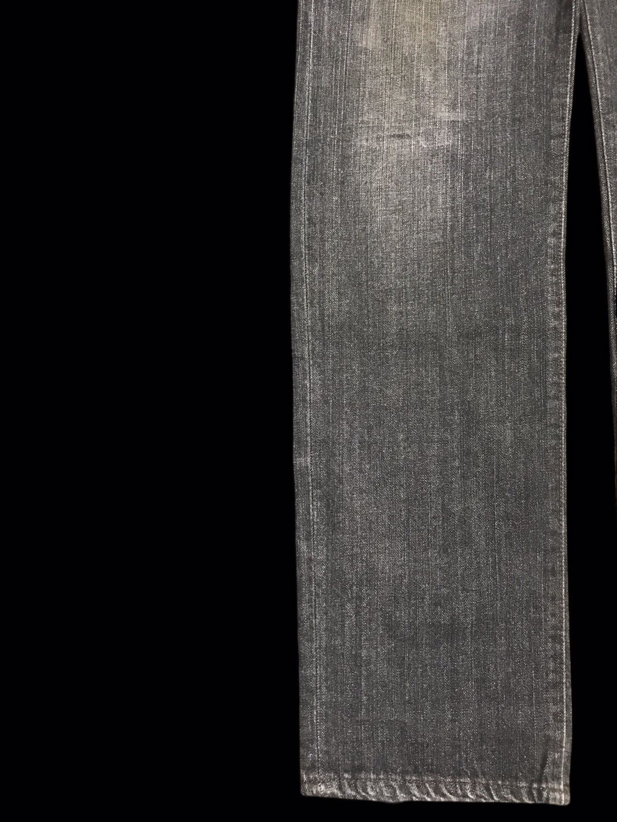 Japanese Brand uniqlo Japan Distressed Denim Crazy Fades/Crease F125 Size US 31 - 6 Thumbnail
