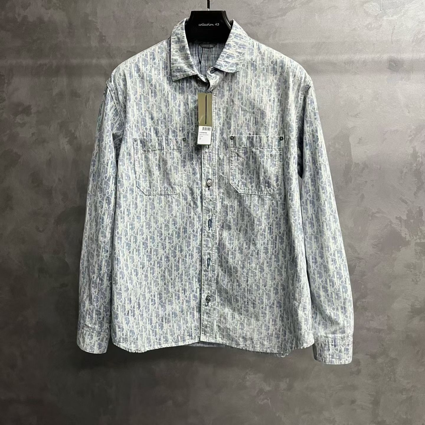 Dior Dior Denim Printed Blue Shirt xs Men Size US XS / EU 42 / 0 - 1 Thumbnail