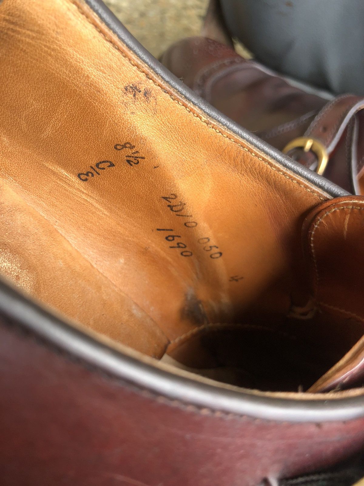 Alden Alden 1690 Shell Cordovan Men’s Single Monk Strap shoes Size US 8.5 / EU 41-42 - 11 Thumbnail