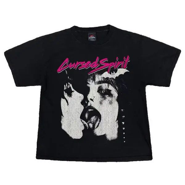 Japanese Brand Hitomi x Yumi Hip Hop Printed Short Sleeve T-Shirt Black Size US L / EU 52-54 / 3 - 8 Thumbnail