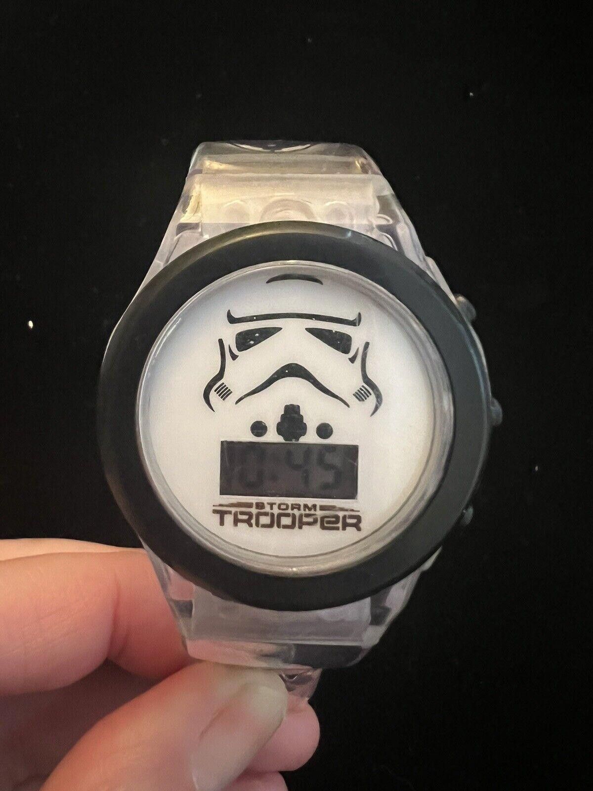 Designer Star Wars Stormtrooper Watch Lights Up Blue New Battery Size ONE SIZE - 1 Thumbnail