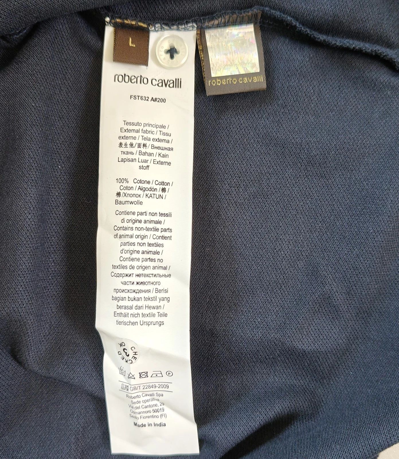 Roberto Cavalli Robert Cavalli RC Monogram-Embroidered Polo Shirt T / 6004 Size US L / EU 52-54 / 3 - 6 Thumbnail