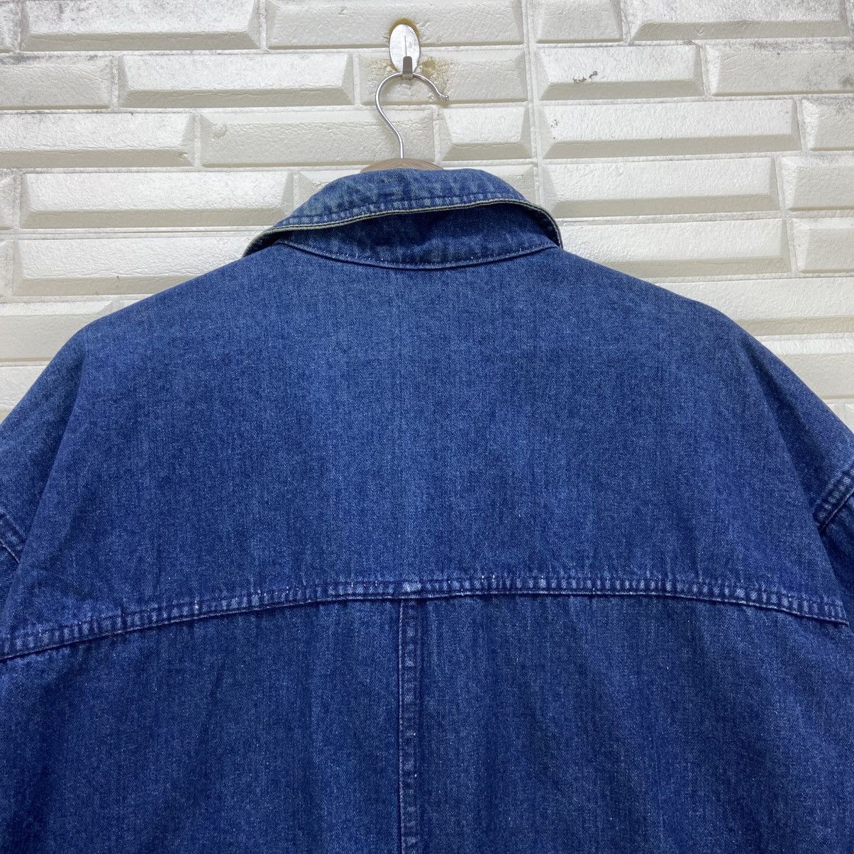 Trussardi Vintage Trussardi Oversize Loose Bomber Style Denim Jacket Size US S / EU 44-46 / 1 - 19 Thumbnail