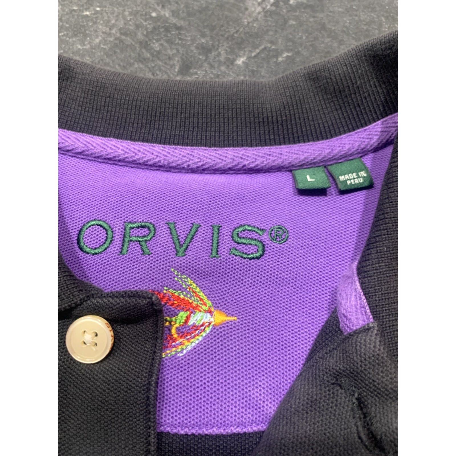 Orvis Orvis Fly Fishing Polo Shirt Black Short Sleeve Adult Large Logo Casual Mens Size US L / EU 52-54 / 3 - 7 Thumbnail