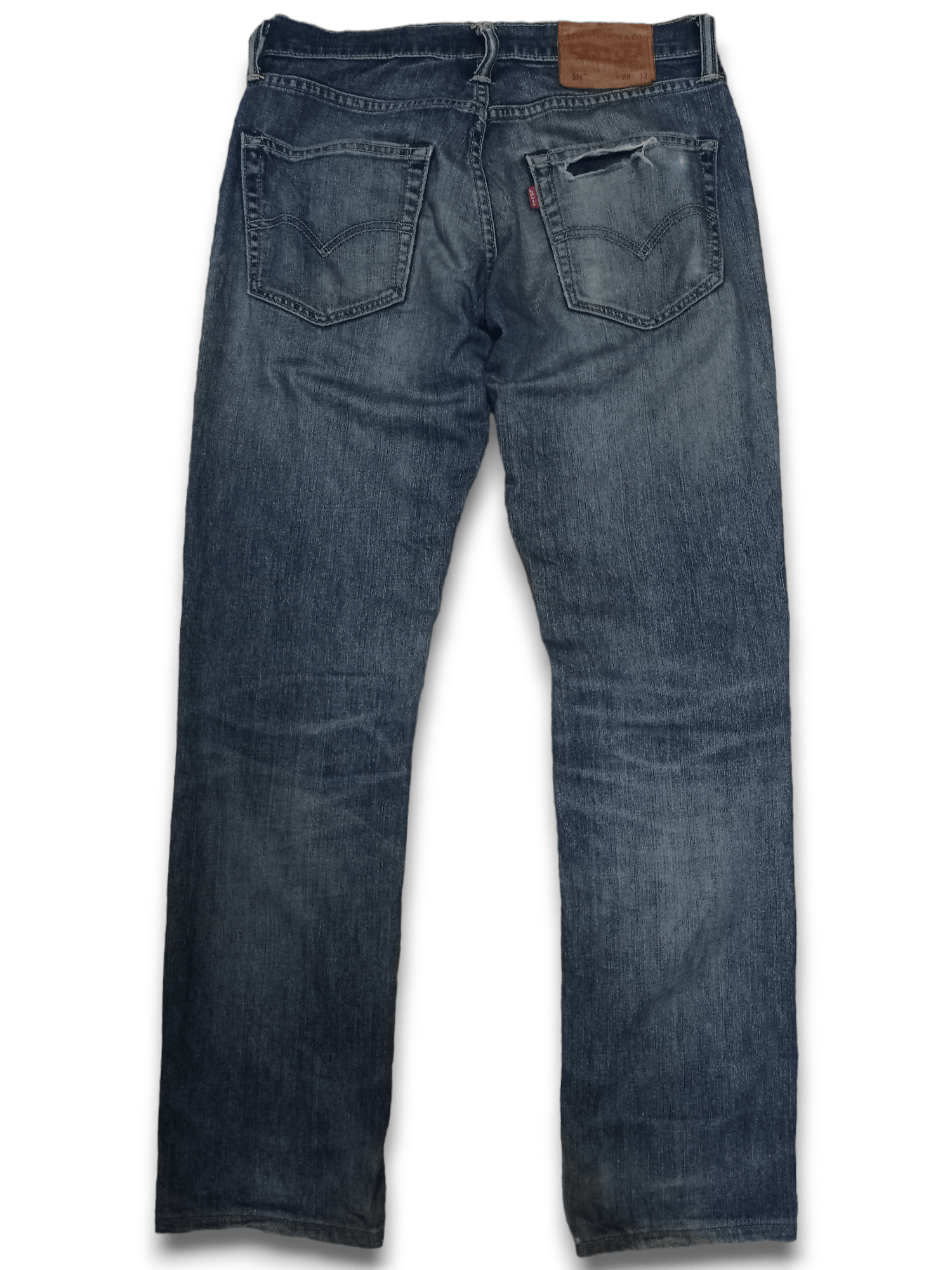 Levi's Vintage Levis 511 Mud Wash Distressed Jeans 28x29 Size US 28 / EU 44 - 14 Thumbnail