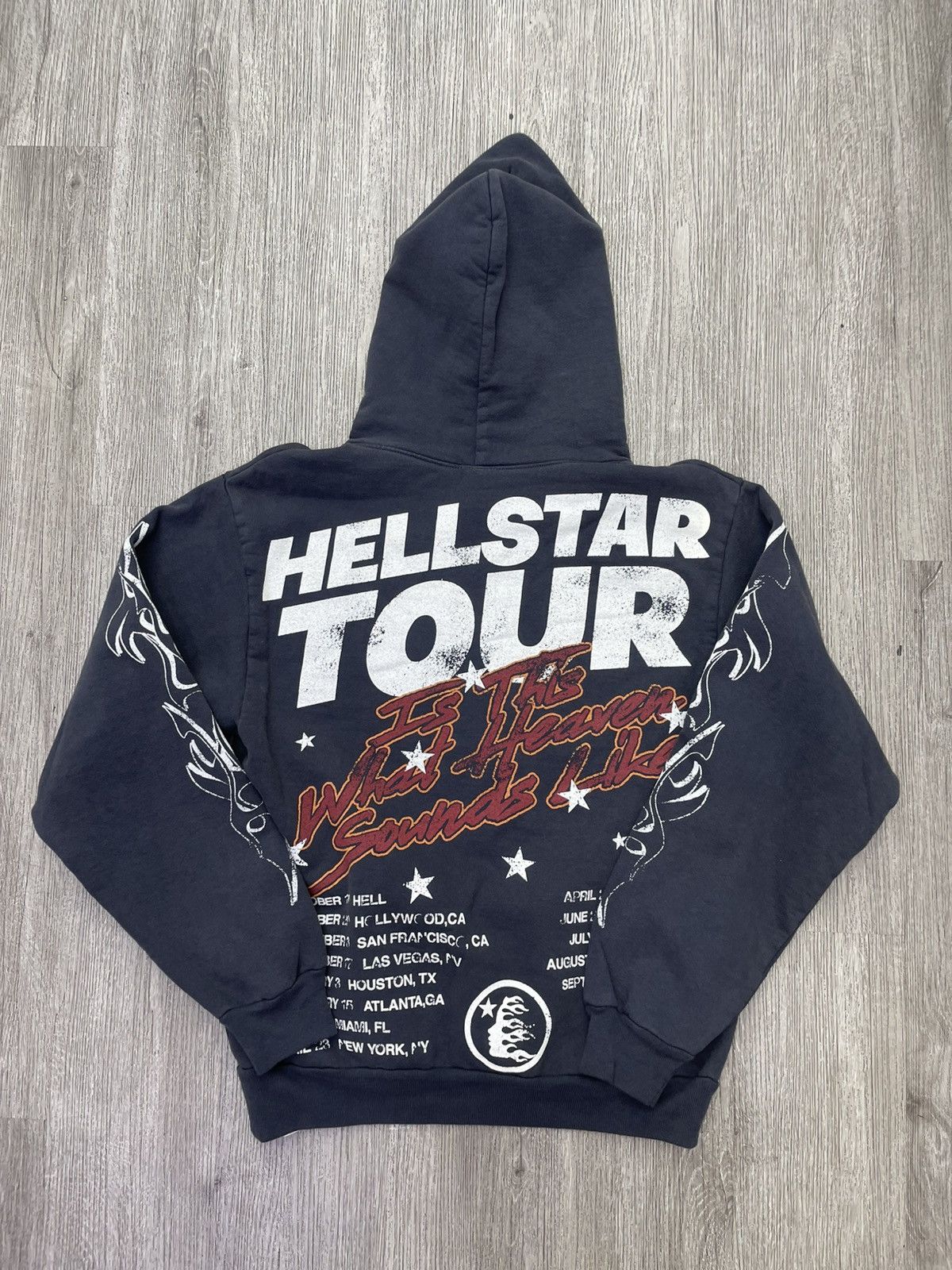 HELLSTAR Hellstar “Tour Hoodie” (black) Size US S / EU 44-46 / 1 - 2 Thumbnail