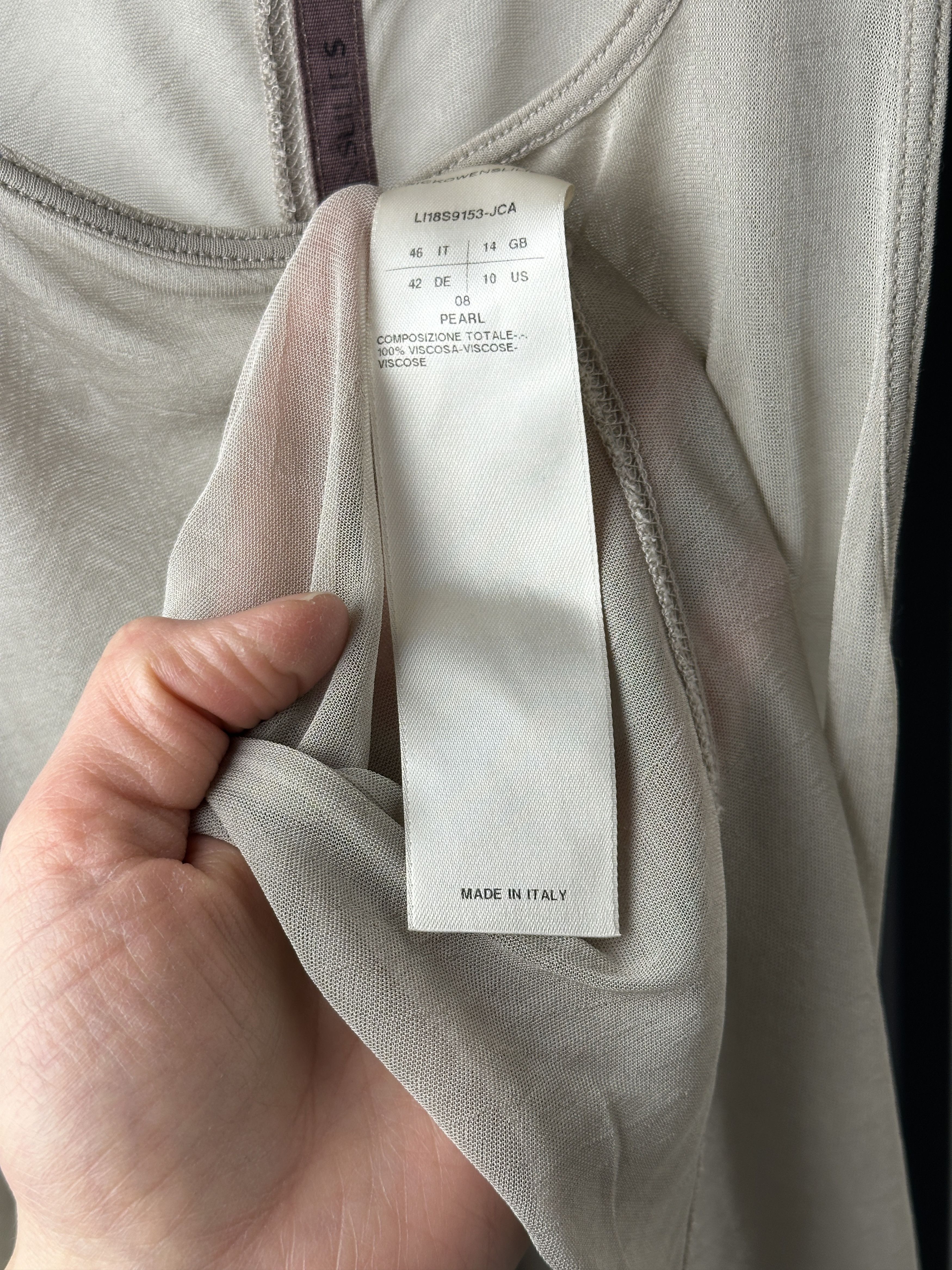 Rick Owens RICK OWENS Lilies Sheer Racerback Top Size L / US 10 / IT 46 - 5 Thumbnail
