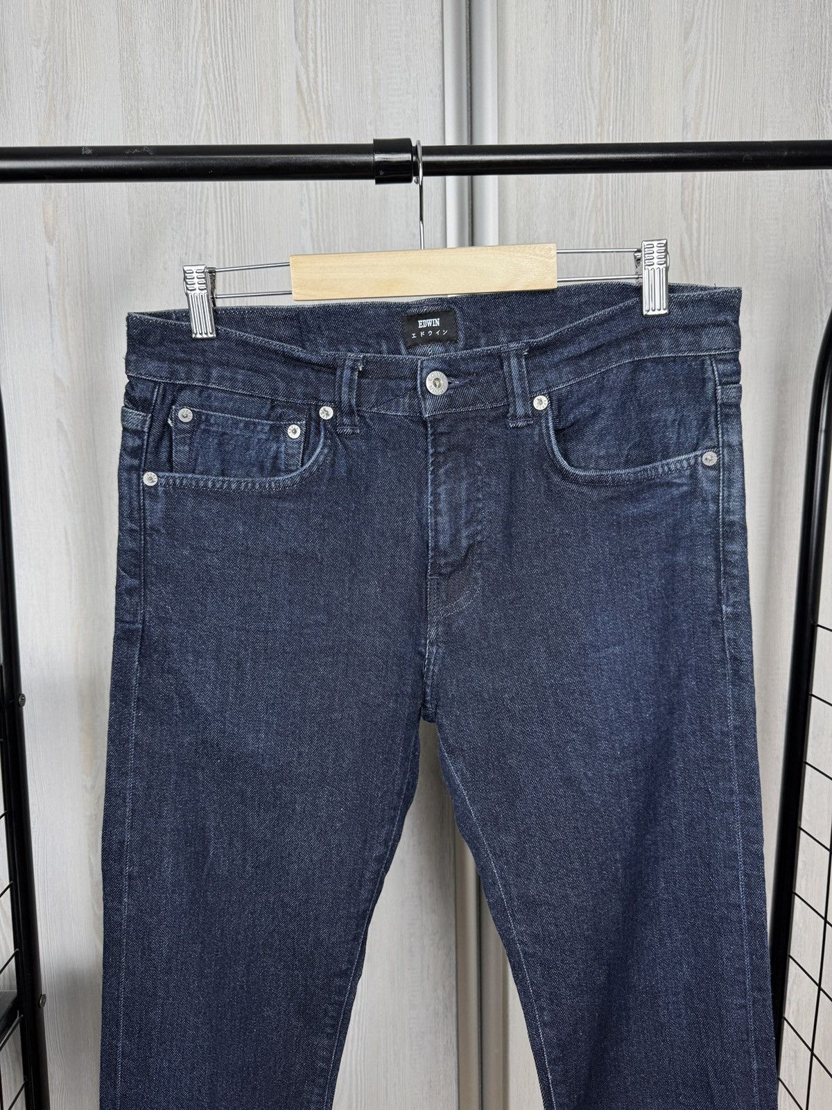 Edwin Edwin ED-80 Slim Tapered Navy blue selvedge denim jeans Size US 32 / EU 48 - 3 Thumbnail