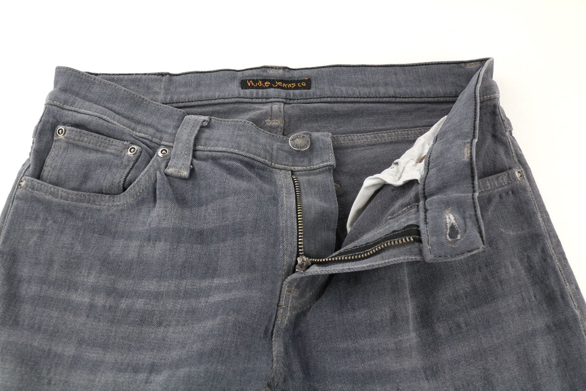 Nudie Jeans TIGHT LONG JOHN W30/L34 Organic Charcoal Jeans 80702 Size US 30 / EU 46 - 4 Thumbnail