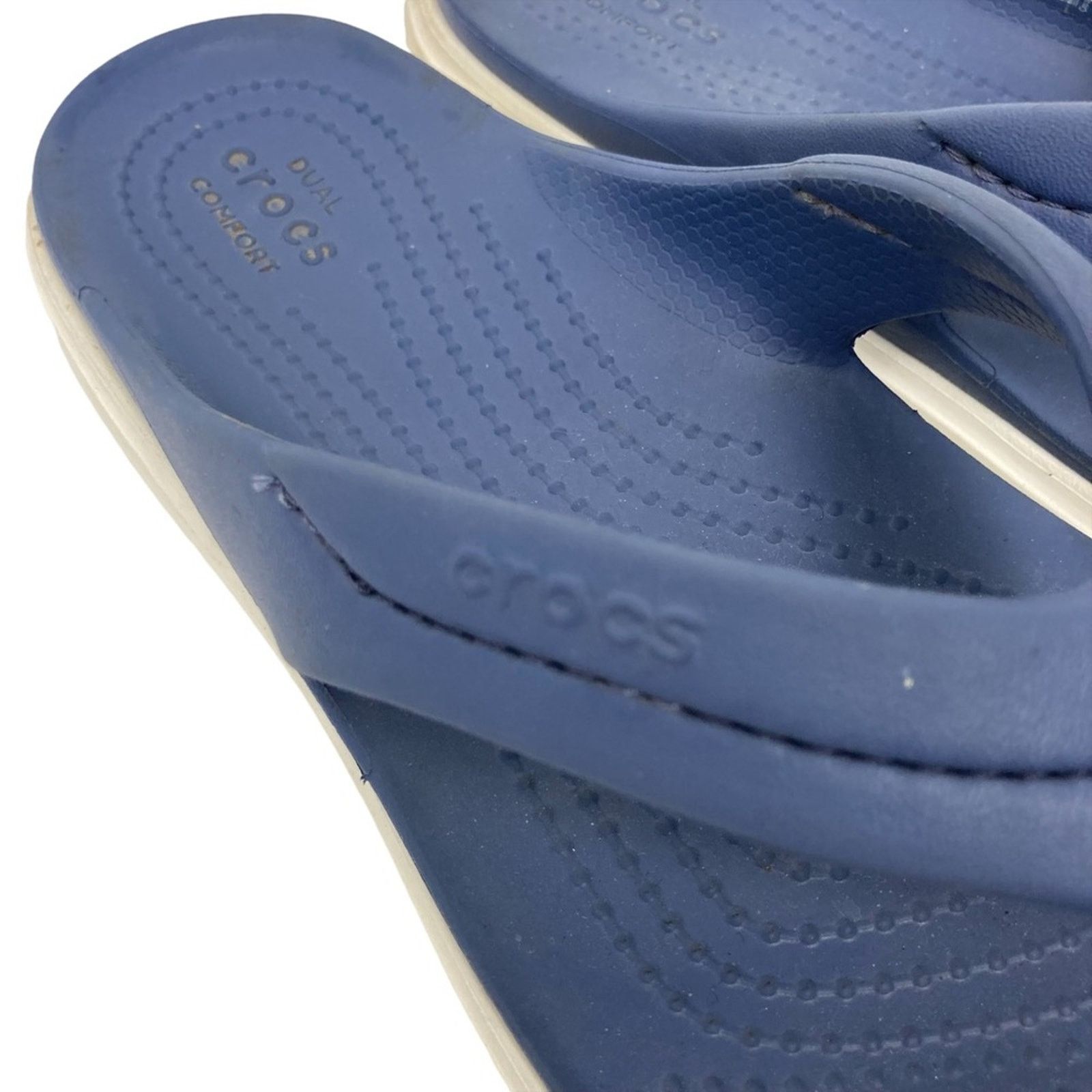 Crocs Crocs Navy Blue Flip Flop Sandals Sz 7 Size US 7 / IT 37 - 4 Thumbnail