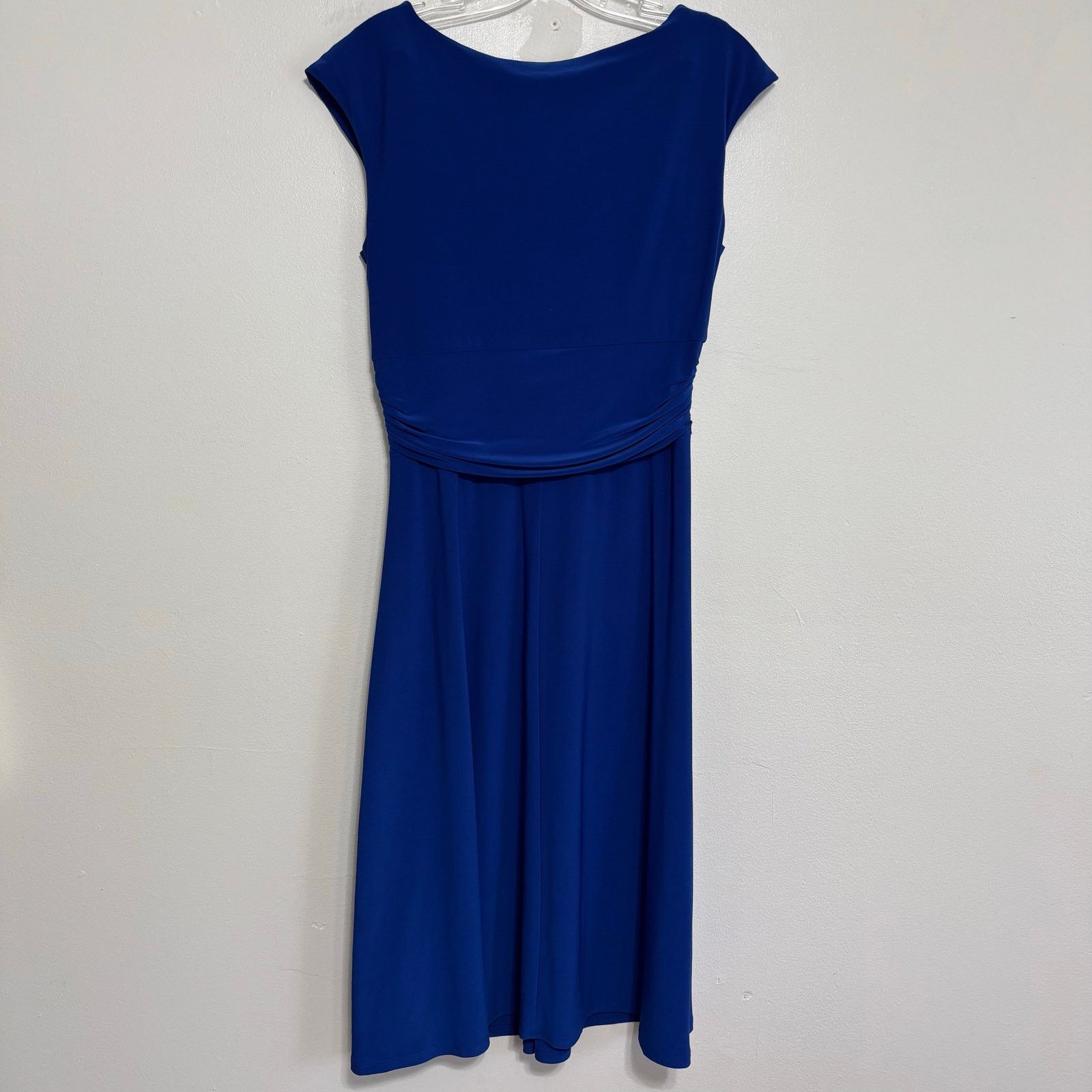 Chaps Chaps Women’s Blue Mid-Length Cap Sleeve Dress Size M Size M / US 6-8 / IT 42-44 - 2 Thumbnail