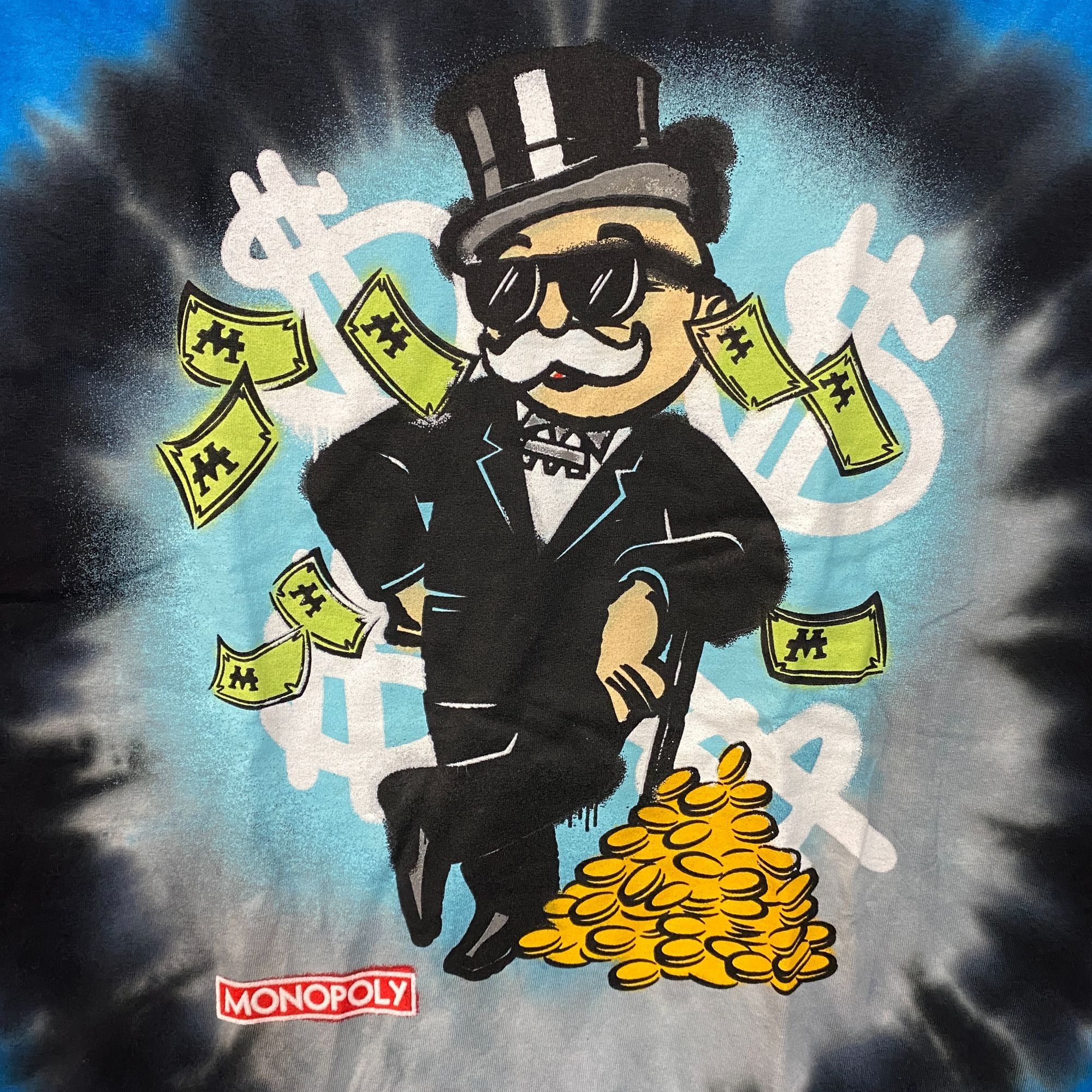 Other Monopoly Rich Uncle Pennybags Mr. Monopoly Tie Dye T-Shirt S Size US S / EU 44-46 / 1 - 2 Thumbnail