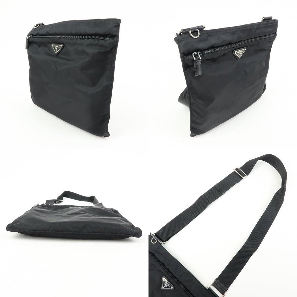 Prada Prada Triangle Logo Nylon Crossbody Bag Black Size ONE SIZE - 3 Thumbnail