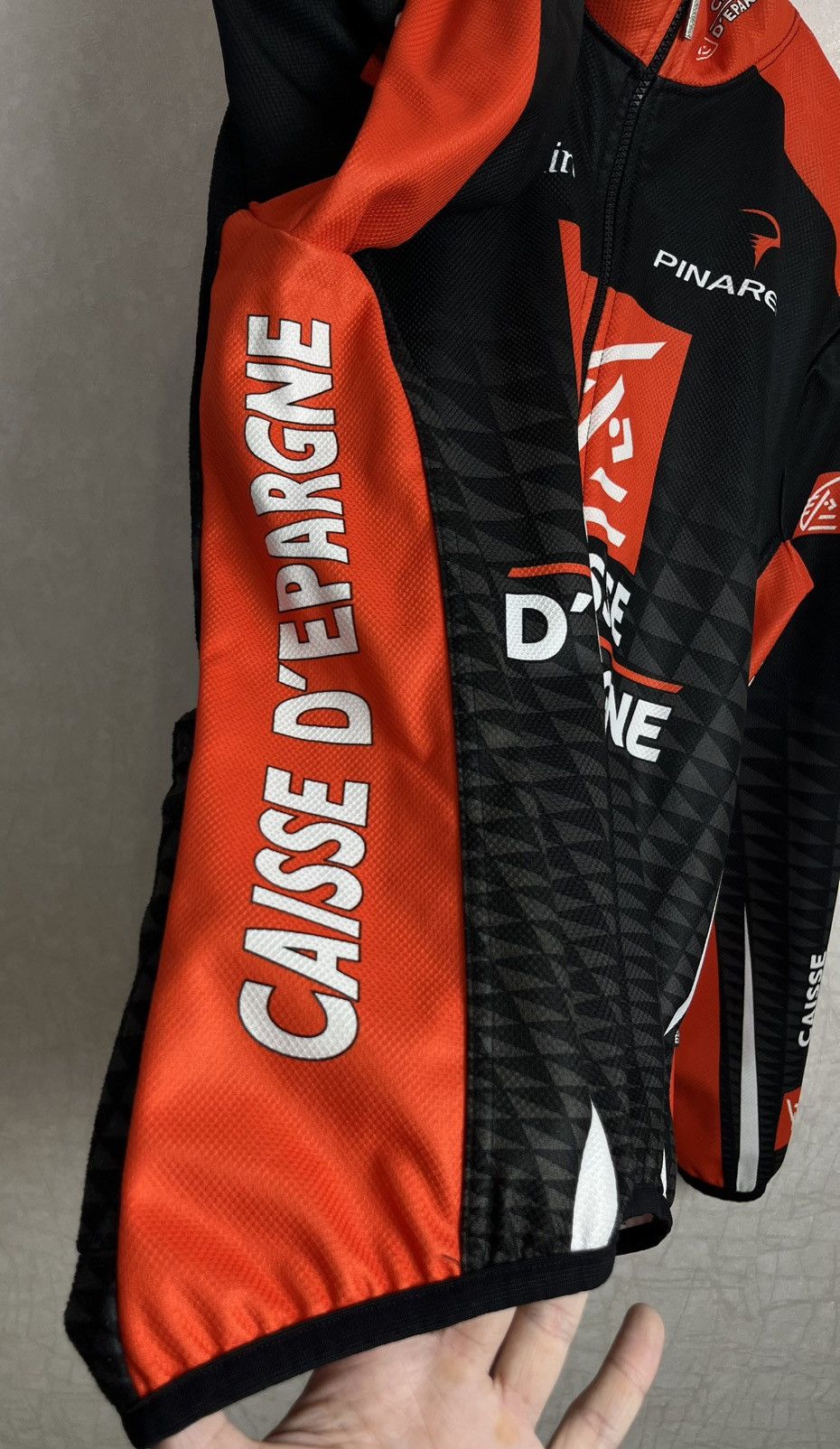 Cafe du Cycliste Nalini Caisse D'Epargne Thermal Cycling Jacket Size US L / EU 52-54 / 3 - 11 Thumbnail