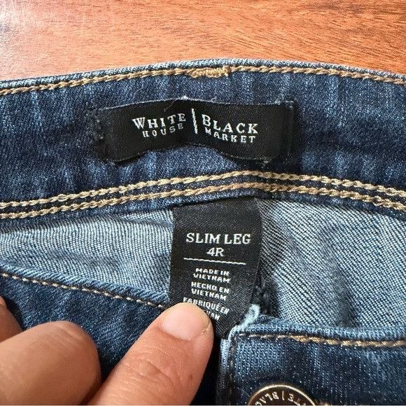 White House Black Market WHITE HOUSE BLACK MARKET SLIM LEG SZ 4R Size 27" / US 4 / IT 40 - 3 Thumbnail