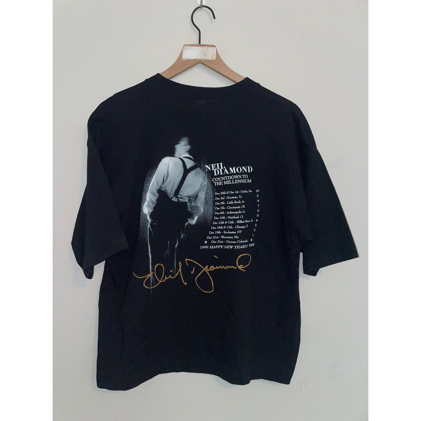 Vintage Womens Vintage Neil Diamond Shirt As Time Goes By Tee 1998 X Size XL / US 12-14 / IT 48-50 - 7 Thumbnail