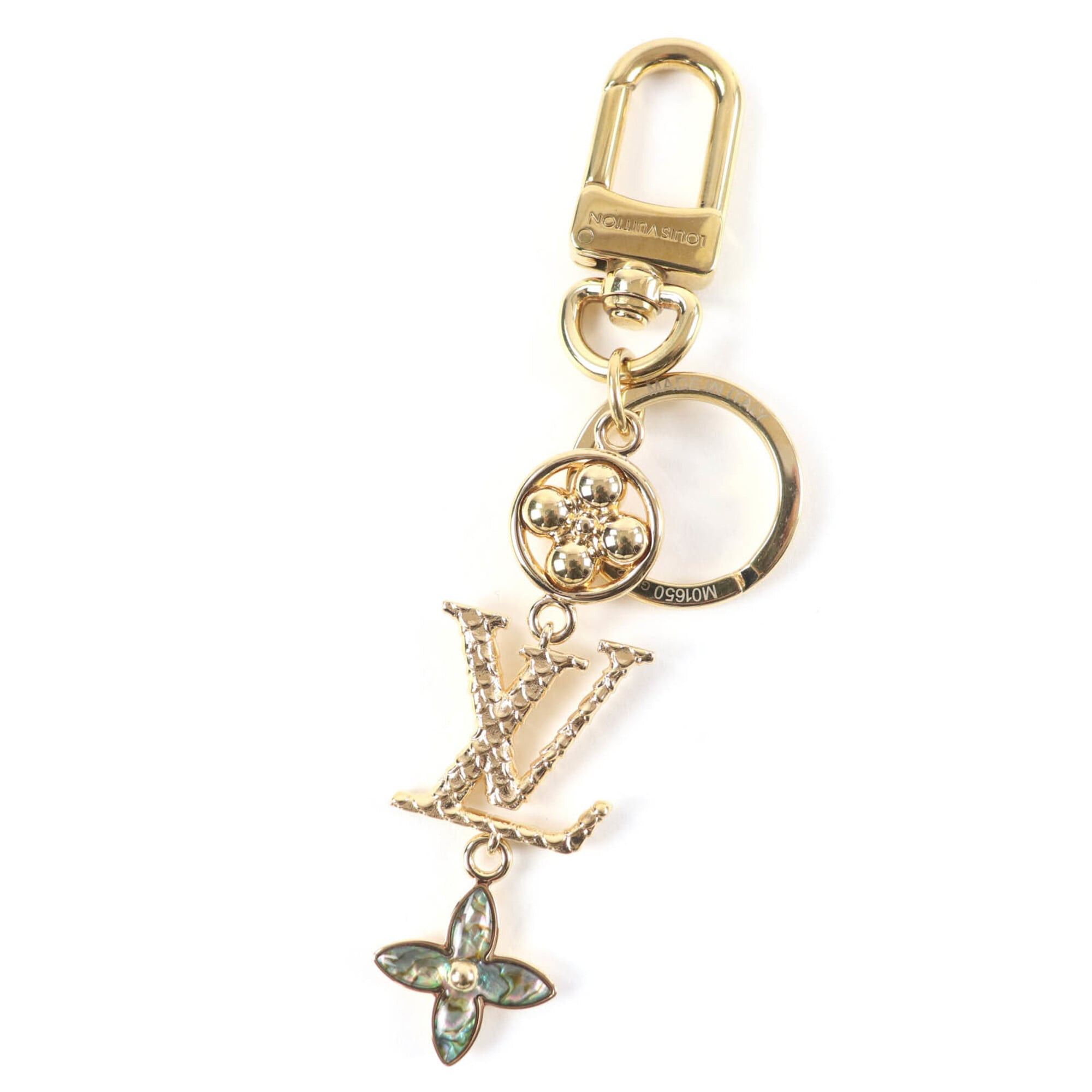 Louis Vuitton LOUIS VUITTON M01650 LV WONDER OF SEA Wonder of the Sea Bag Charm Keychain Gold with Box and Dust Made in Italy Women's Size ONE SIZE - 1 Thumbnail
