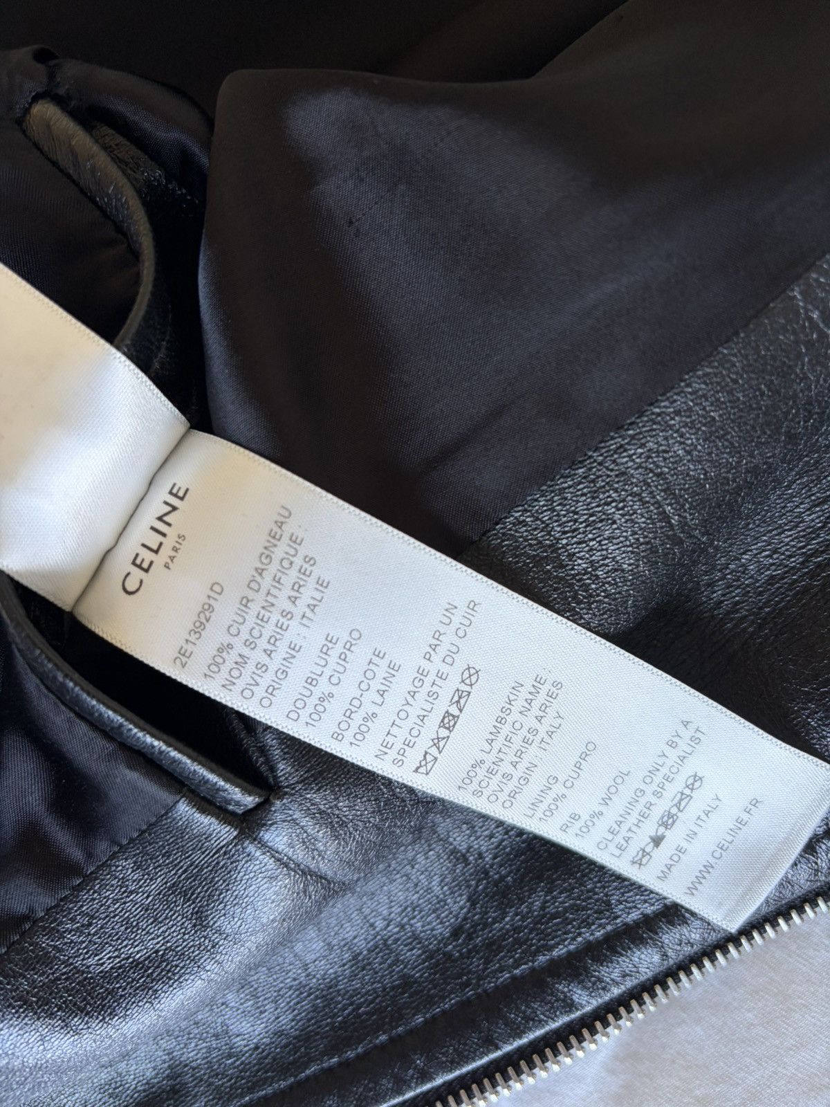 Celine Celine Bomber Leather Jacket Size US S / EU 44-46 / 1 - 10 Thumbnail