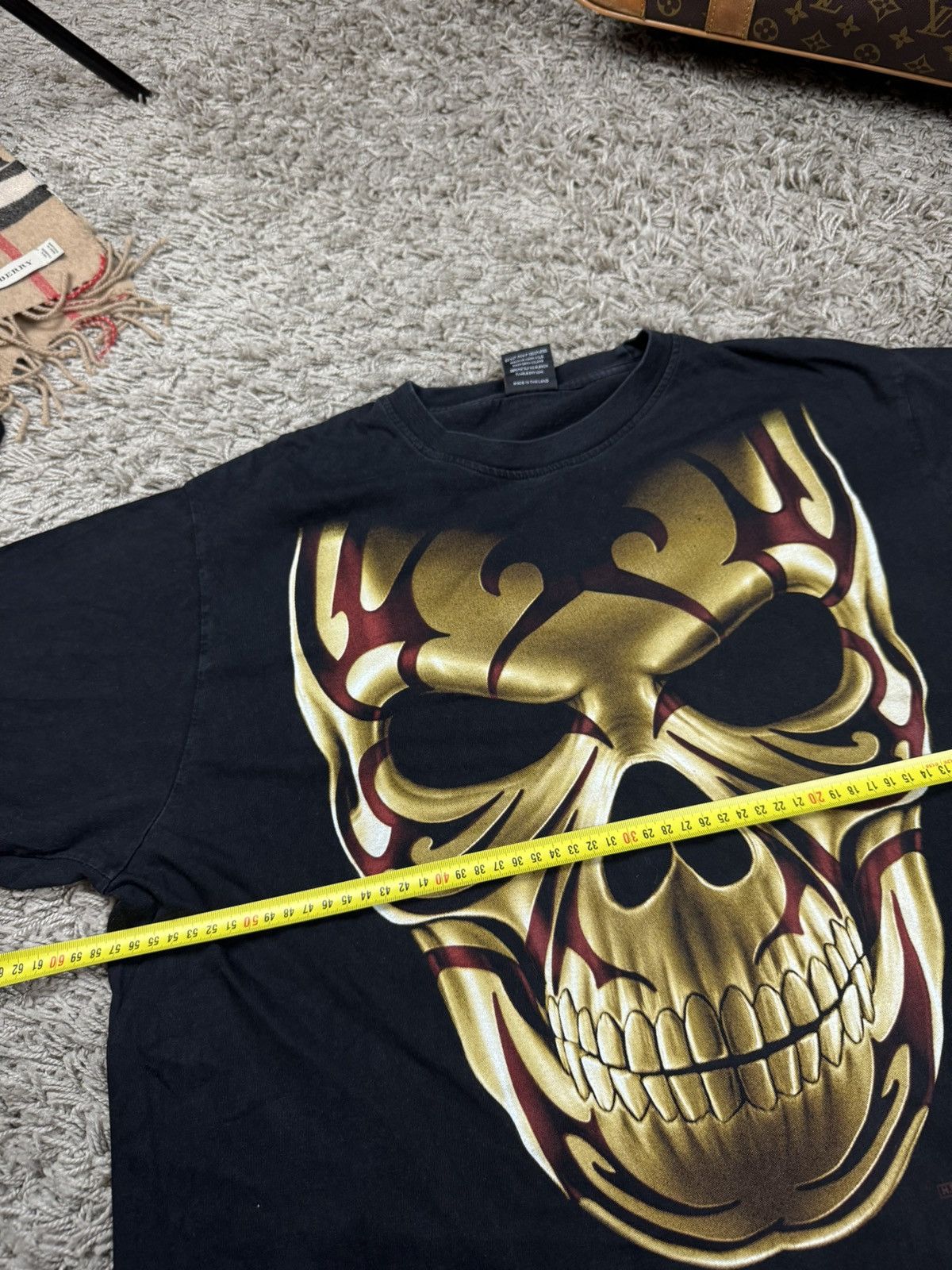 Band Tees Vintage t shirt Skeleton 00s original punk rock item Size US XL / EU 56 / 4 - 5 Thumbnail