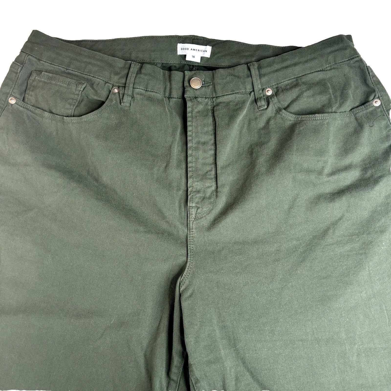 Good American Good American Good Classic Ankle High-Rise Stretchy Pants Je Size 40" / US 18 - 1 Thumbnail