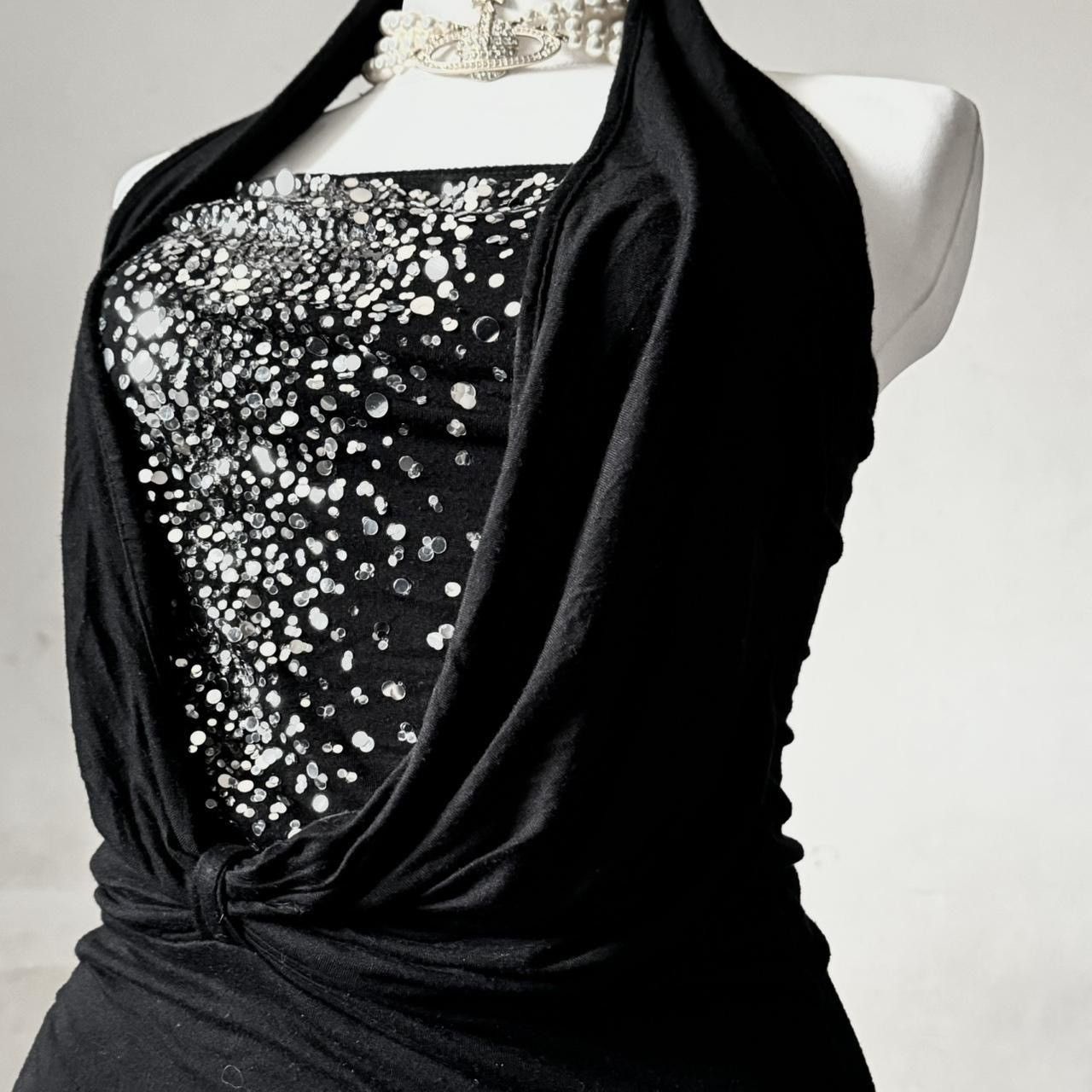 Vintage Stunning Avant - Garde draped top/ blouse Size S / US 4 / IT 40 - 4 Thumbnail