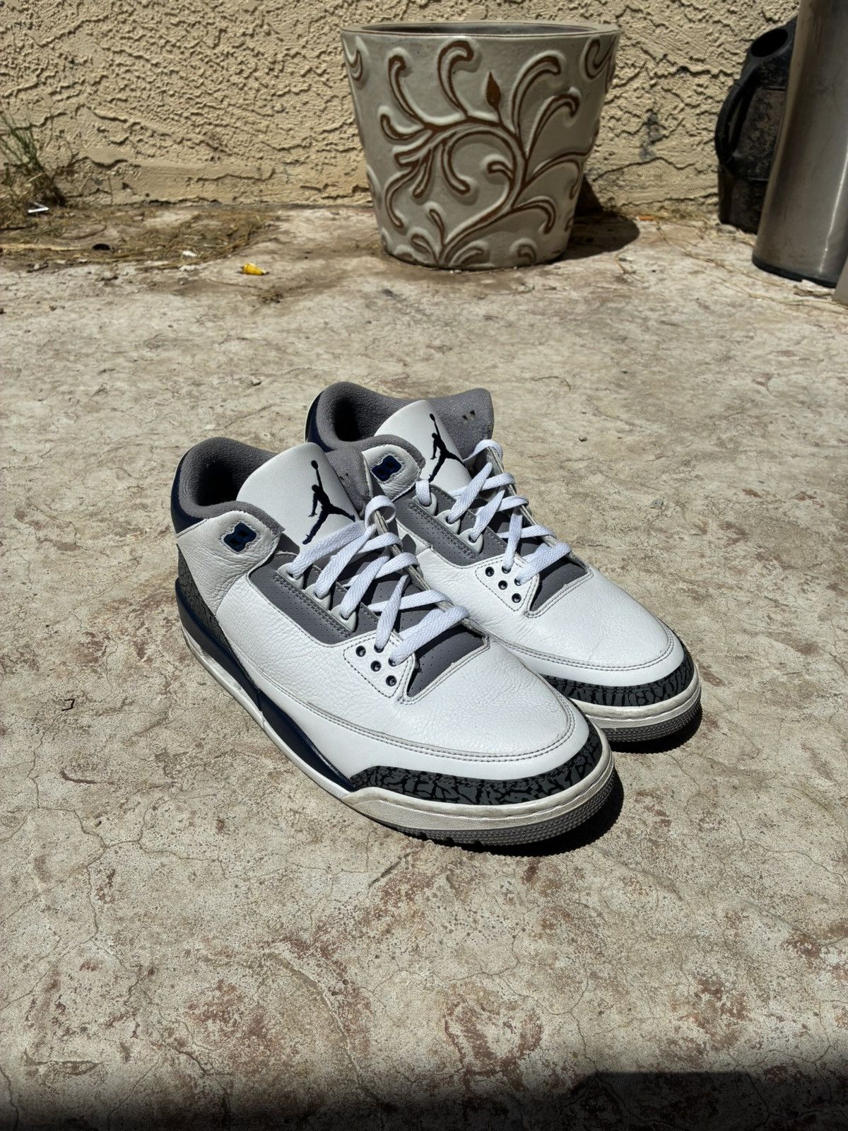 Jordan Brand Jordan 3 “Midnight Navy” Size US 12 / EU 45 - 3 Thumbnail
