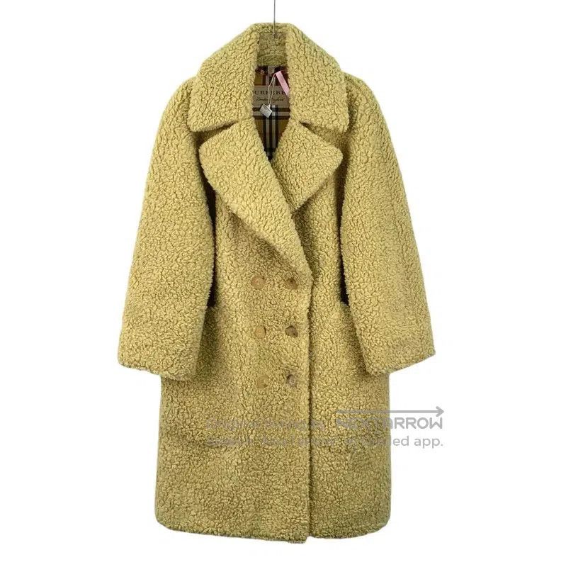 Burberry Burberry Women's Mustard Wool Coat. Size M / US 6-8 / IT 42-44 - 1 Thumbnail