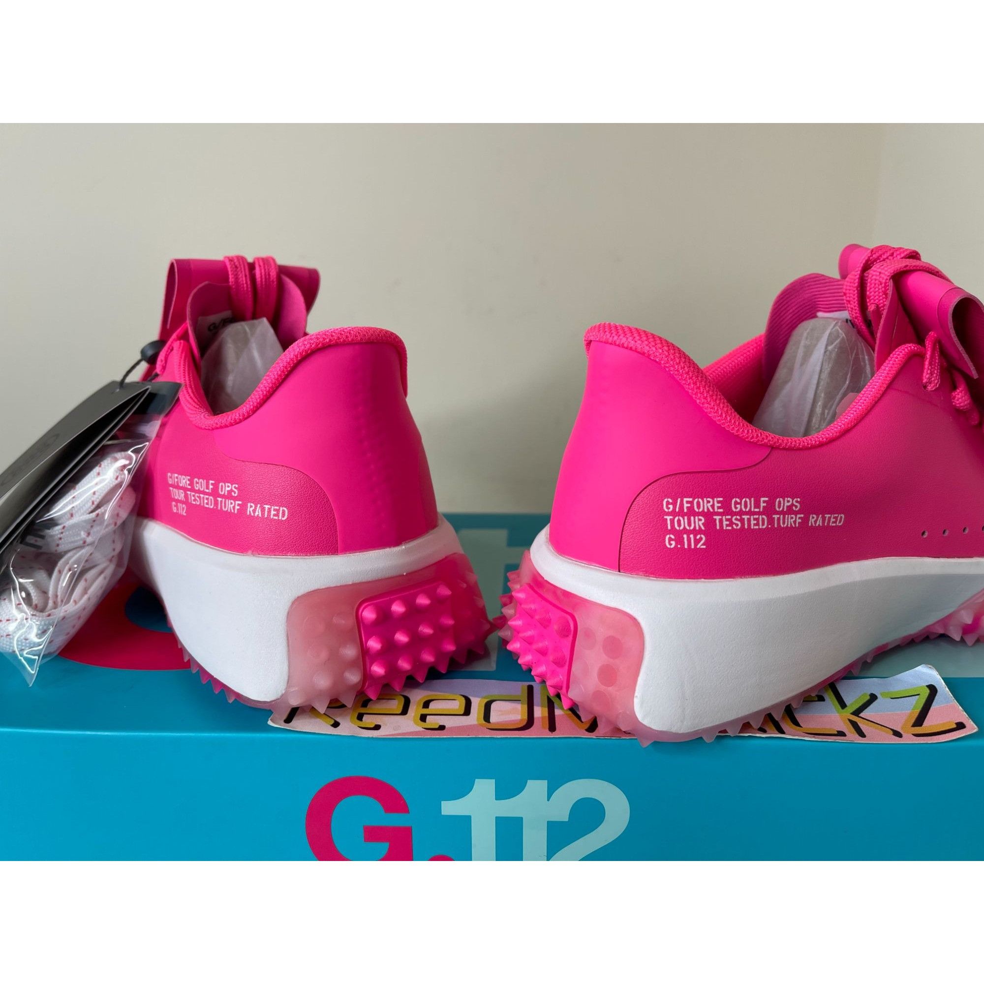 G/FORE G/FORE G.112 KILTIE GOLF SHOES KNOCKOUT PINK WOMENS 7US Size US 7 / IT 37 - 9 Thumbnail