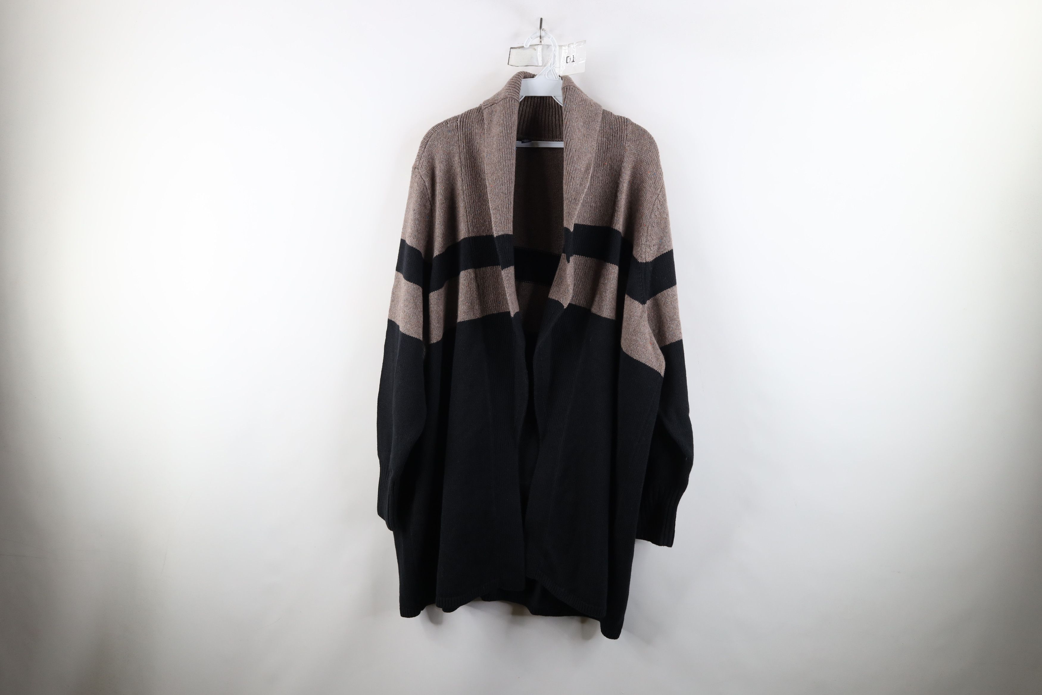 Lands' End × Vintage Vintage Lands End Rainbow Open Front Shawl Cardigan Sweater Size 3XL / US 20-22 - 1 Thumbnail