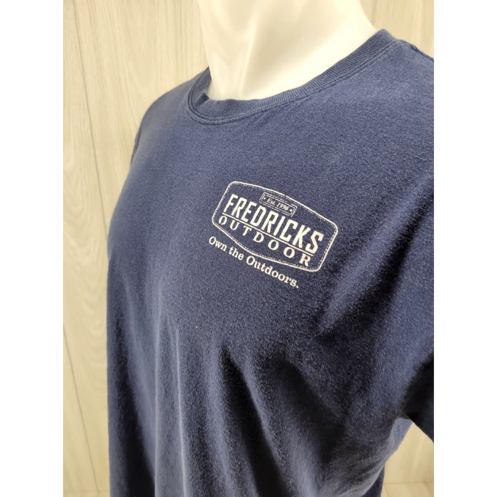 Gildan VINTAGE Distressed Shirt Men's L Gildan T-Shirt Short Sleeve Blue Outdoor Alabama Fredricks Size US L / EU 52-54 / 3 - 4 Thumbnail