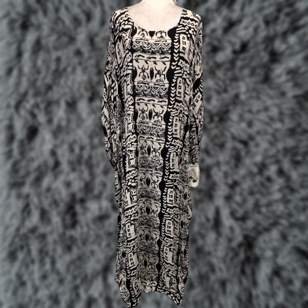 beaded kaftan dress Beaded kaftan Dress With Gold Border main image 0