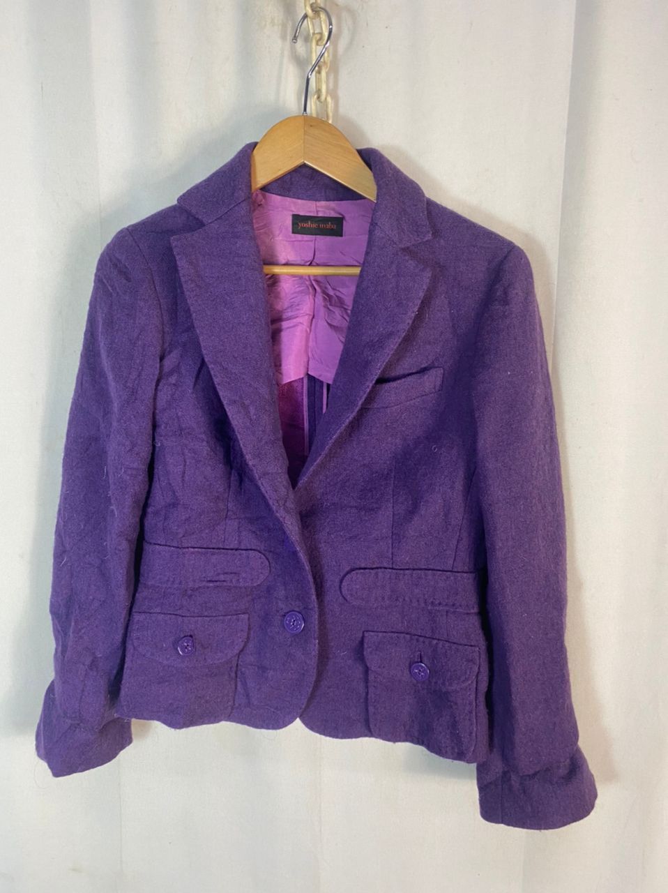 Japanese Brand × yoshie inaba Yoshie inaba wool croptop jacket Size S / US 4 / IT 40 - 1 Thumbnail