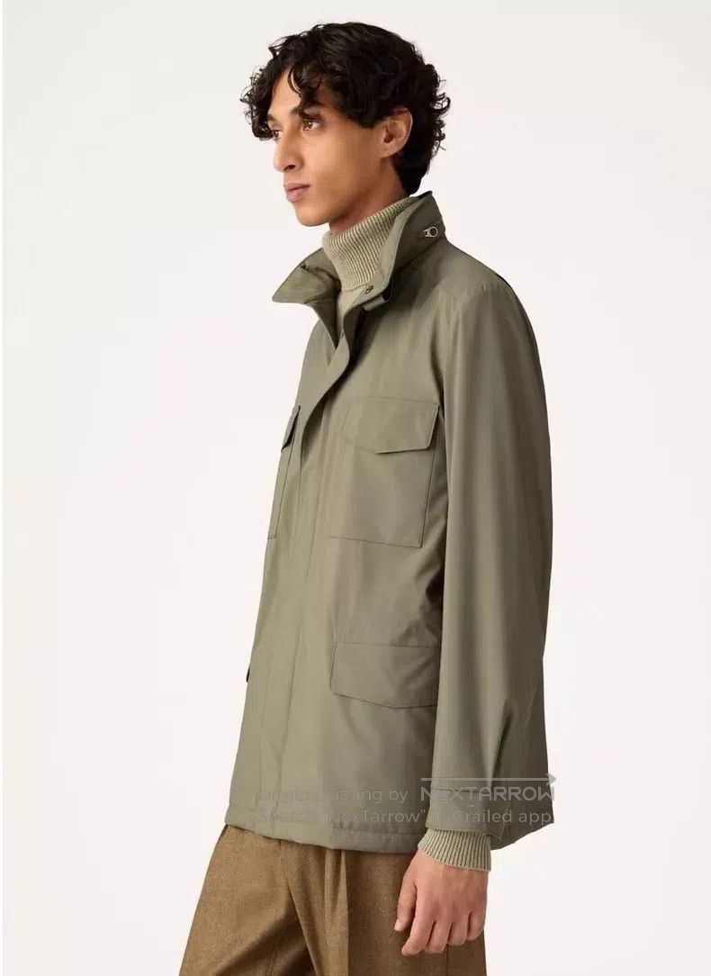 Loro Piana Loro Piana Classic Travel, Moss Green, Fully Lined with Ca Size US M / EU 48-50 / 2 - 8 Thumbnail