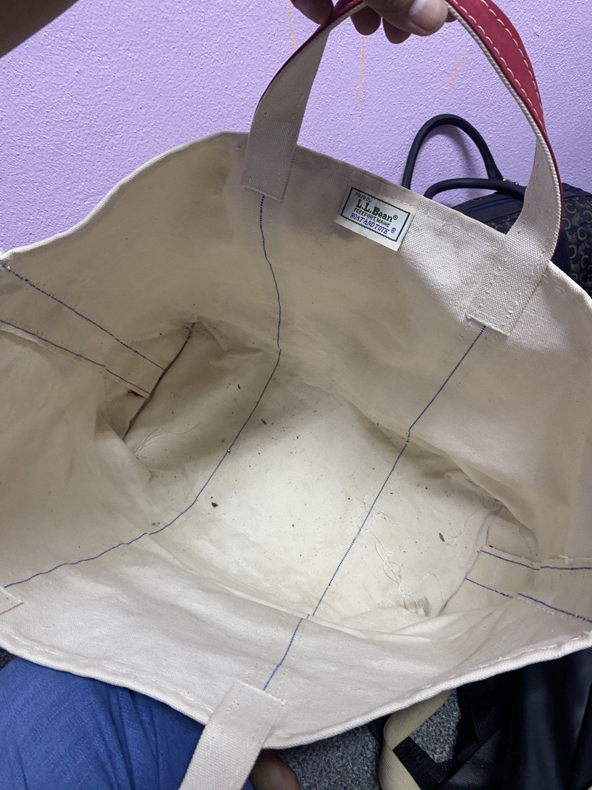 L.L. Bean Vintage 80' L.L.Bean Boat and Tote open-top canvas tote bag Size ONE SIZE - 6 Thumbnail