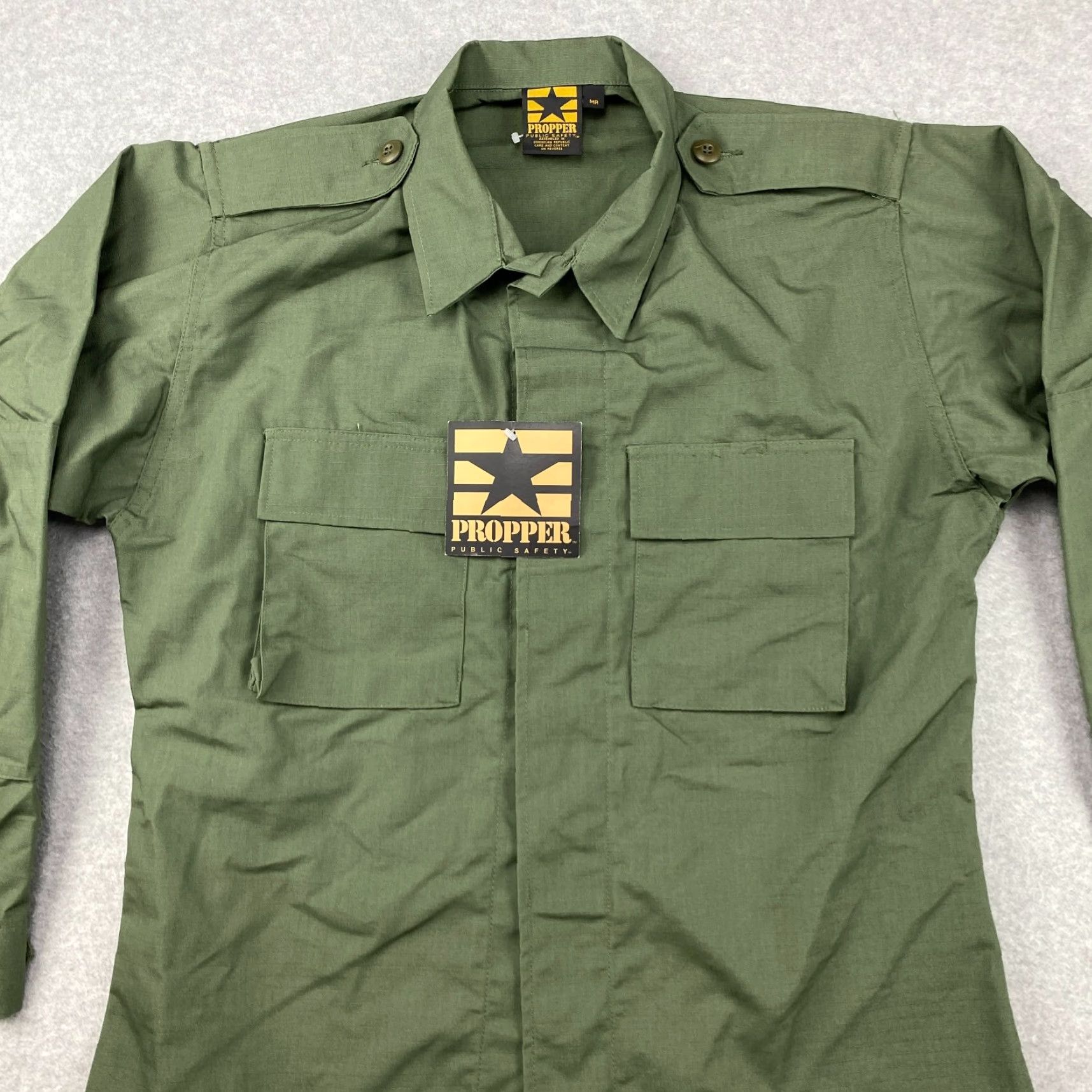Propper VINTAGE PROPPER Military Jacket Mens M Green Button 2 Pocket NWT Deadstock BDU Canvas Cotton-Blend Shirt? Size US M / EU 48-50 / 2 - 2 Thumbnail