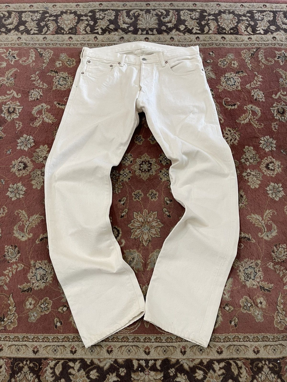 HIDDEN Hidden NY Japan Selvedge White Denim Jeans Size US 34 / EU 50 - 2 Thumbnail