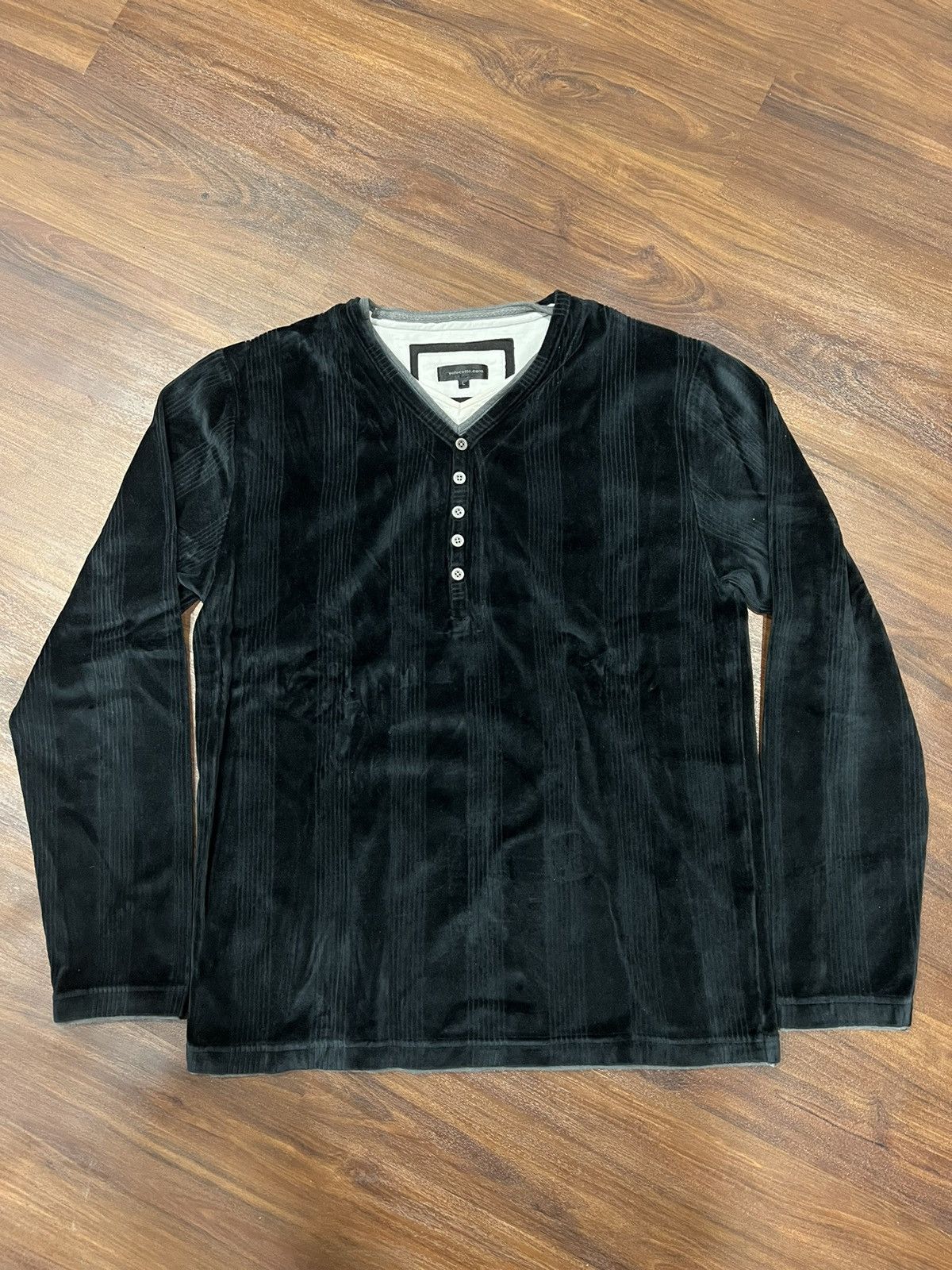 If Six Was Nine × Japanese Brand × Le Grande Bleu (L.G.B.) Japanese Velocette Layered Thermal Velvet Longsleeve Size US L / EU 52-54 / 3 - 2 Thumbnail