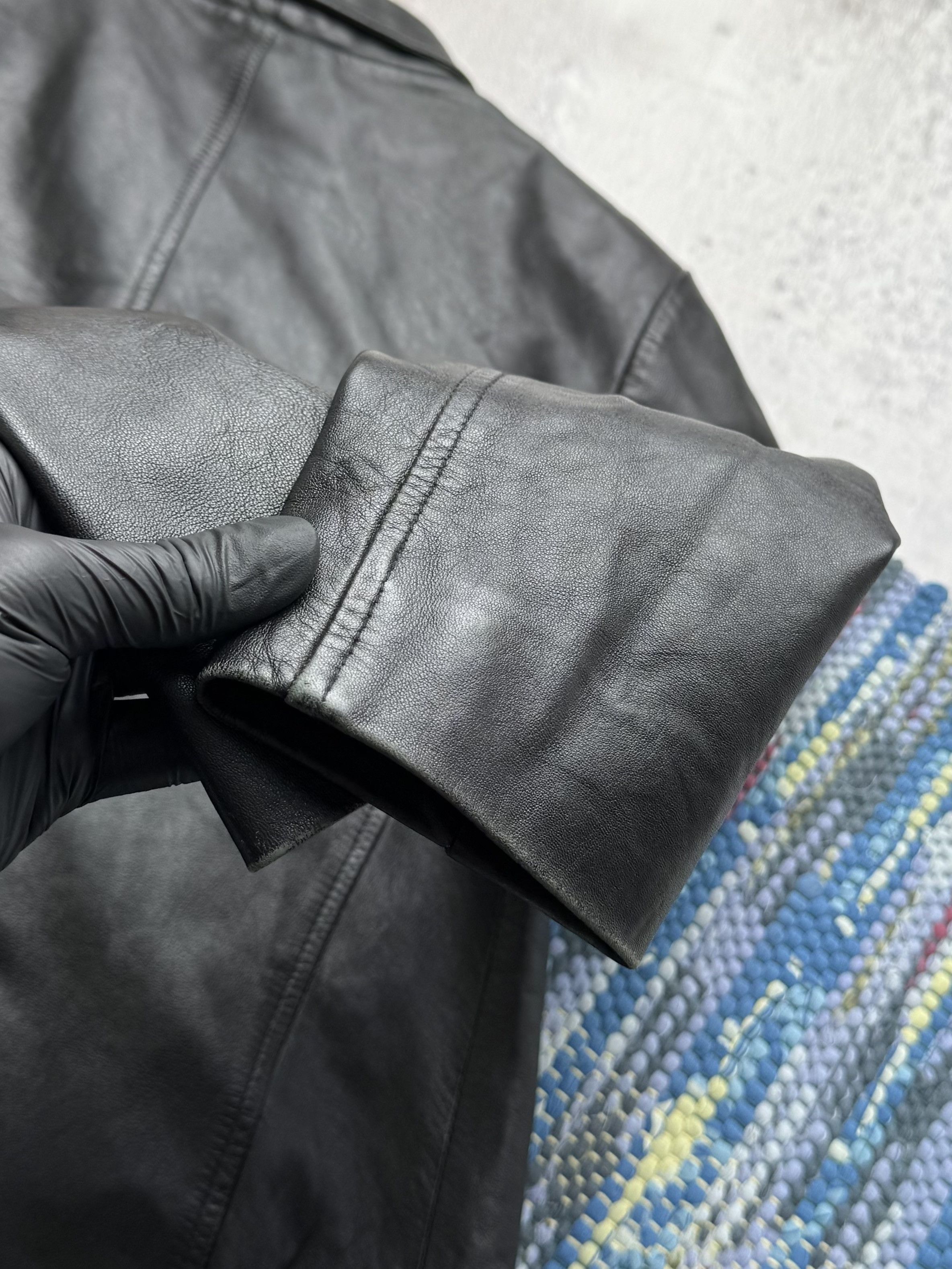 Vintage Vintage Real Leather Jacket Fitted Minimalist Classic Jacket Size M / US 6-8 / IT 42-44 - 10 Thumbnail