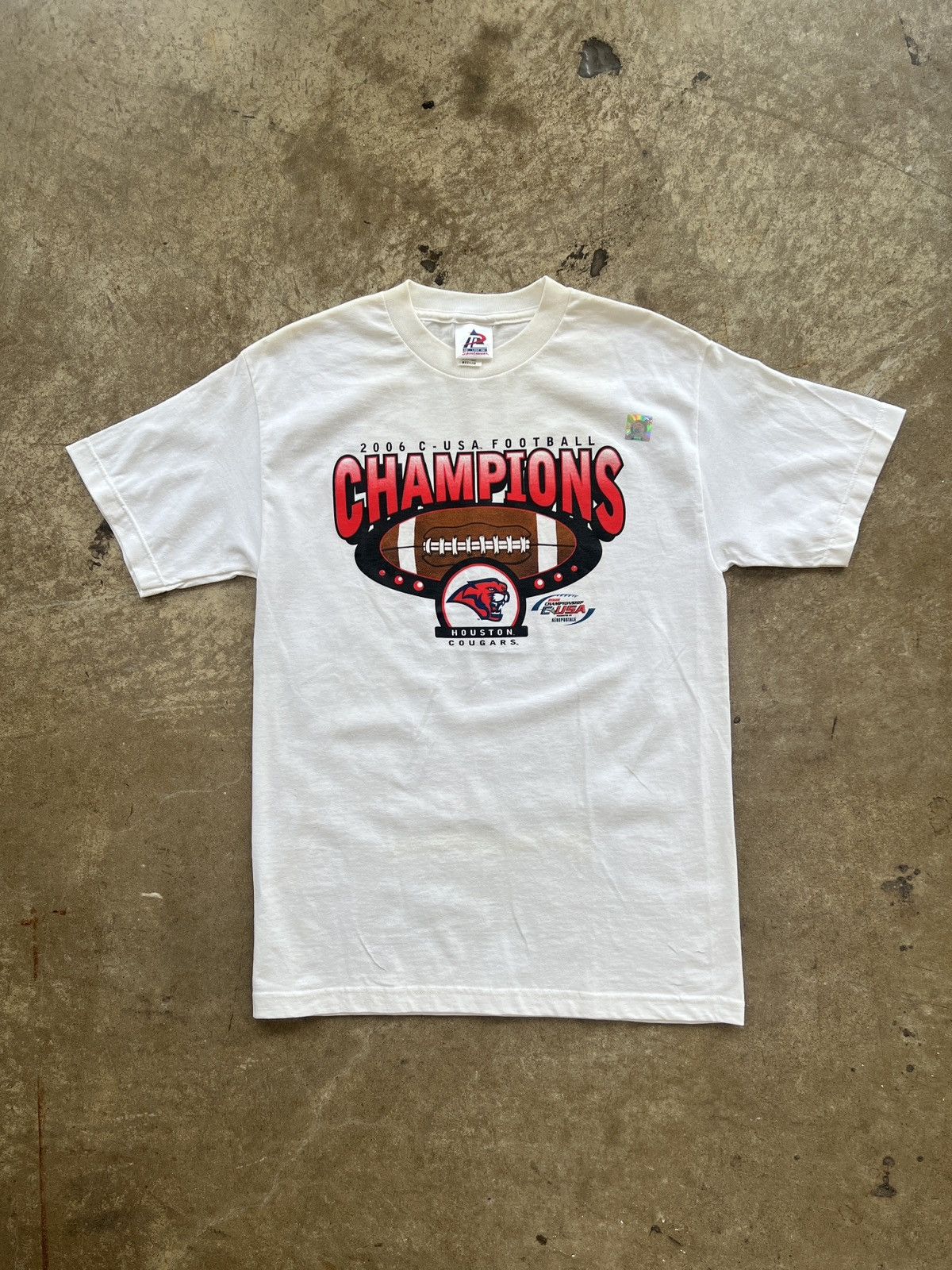 Vintage 2006 Y2K Houston Cougars Football Champions DS Tee Medium Size US M / EU 48-50 / 2 - 2 Thumbnail