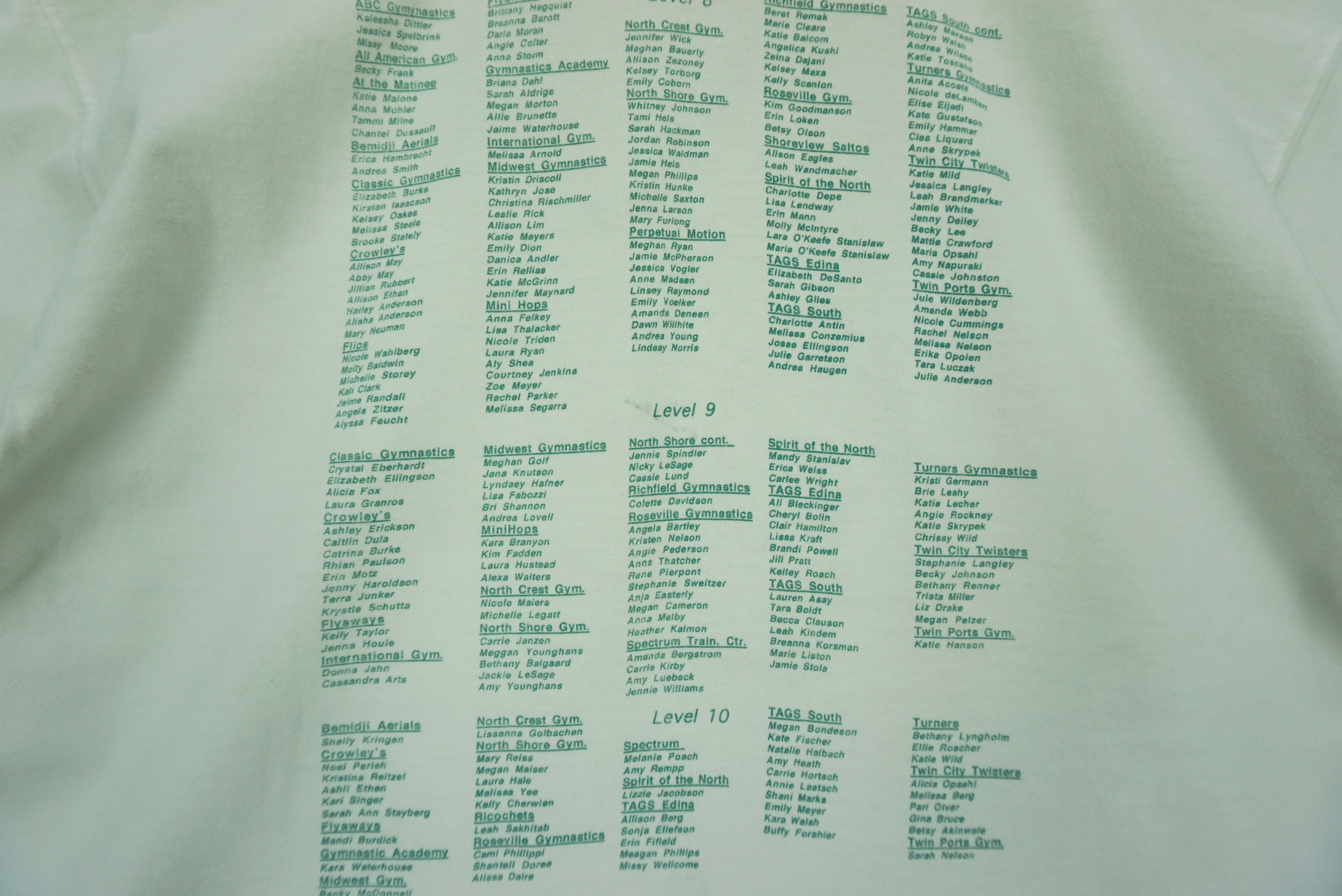 Fruit Of The Loom USA Gymnastics 1996 Minnesota State Meet North Spirit x2 Size US L / EU 52-54 / 3 - 12 Thumbnail