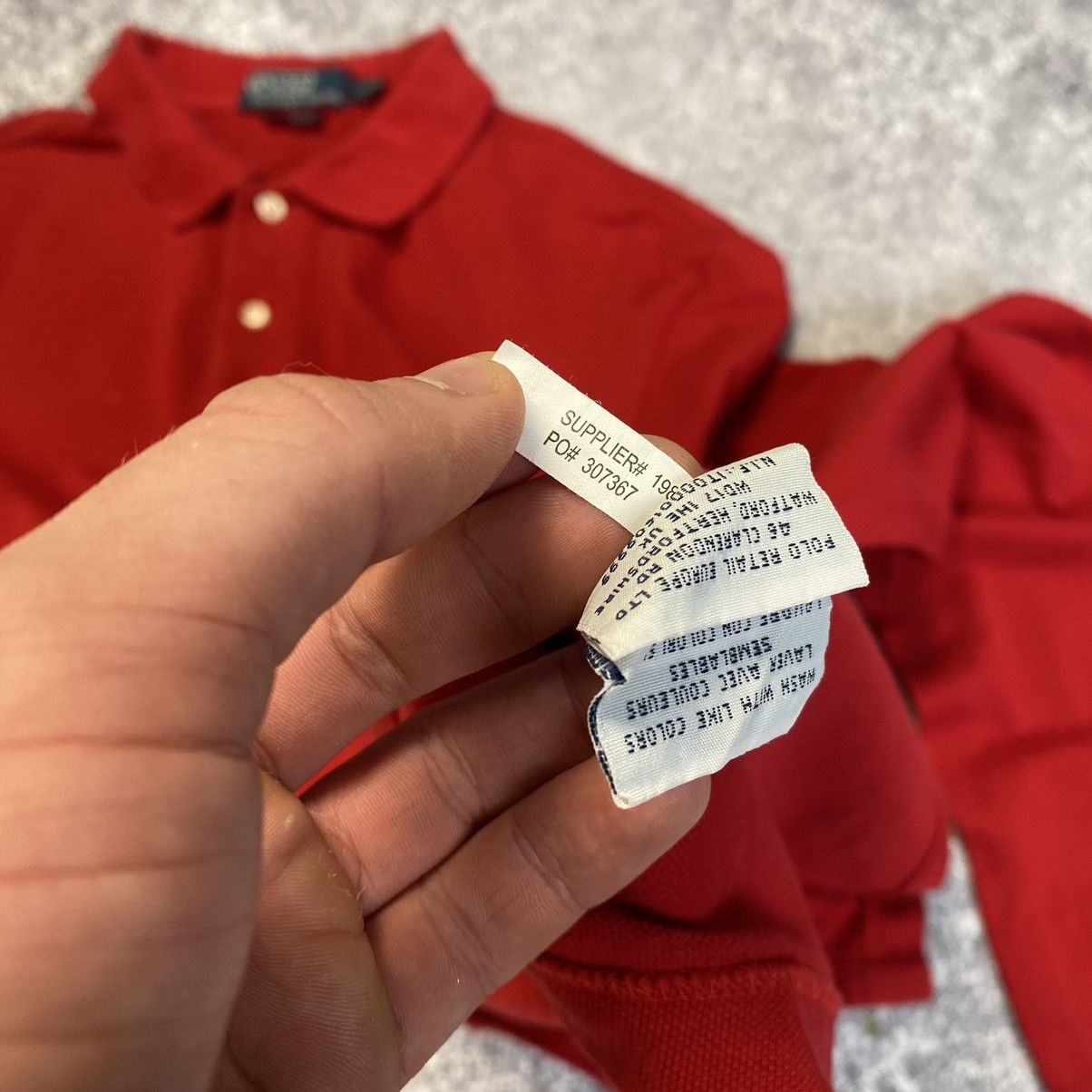Polo Ralph Lauren Vintage Polo Ralph Lauren Small Basic logo Red Longsleeve Size US L / EU 52-54 / 3 - 9 Thumbnail