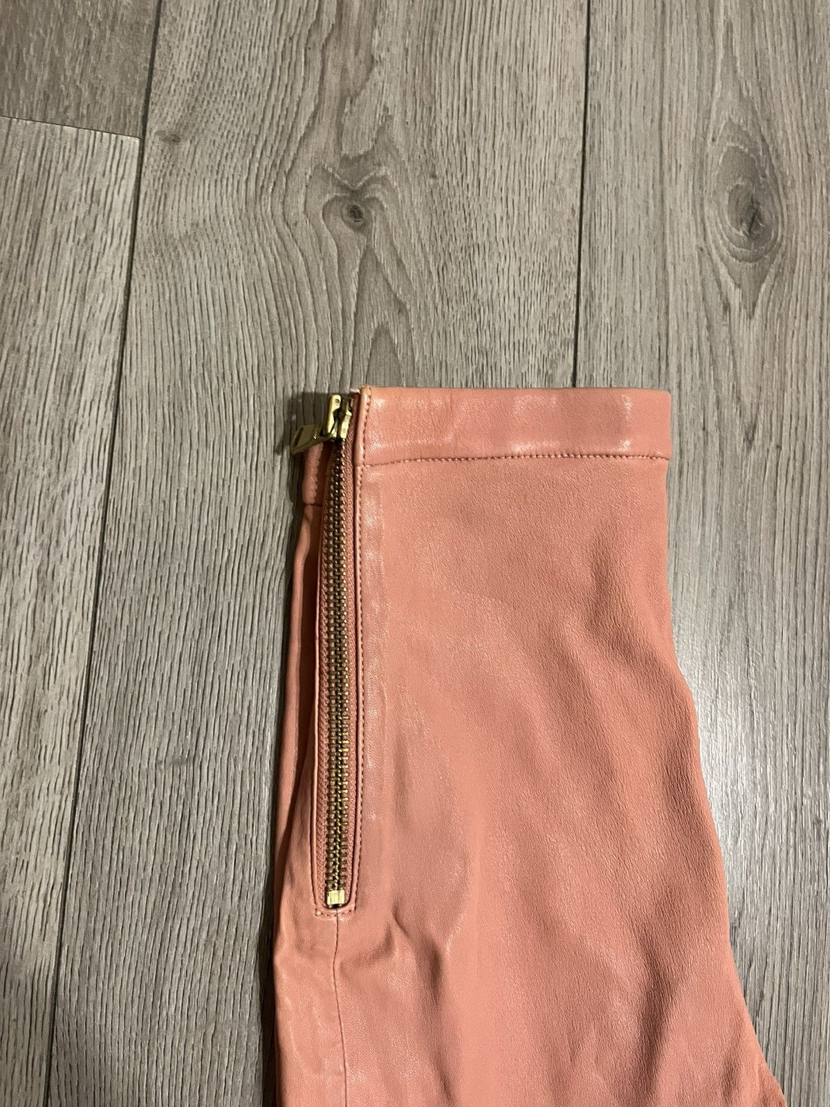 Balmain × Pierre Balmain × Vintage Extra Rare Vintage Pierre Balmain Leather Leggings Size 24" / US 00 / IT 34 - 8 Thumbnail