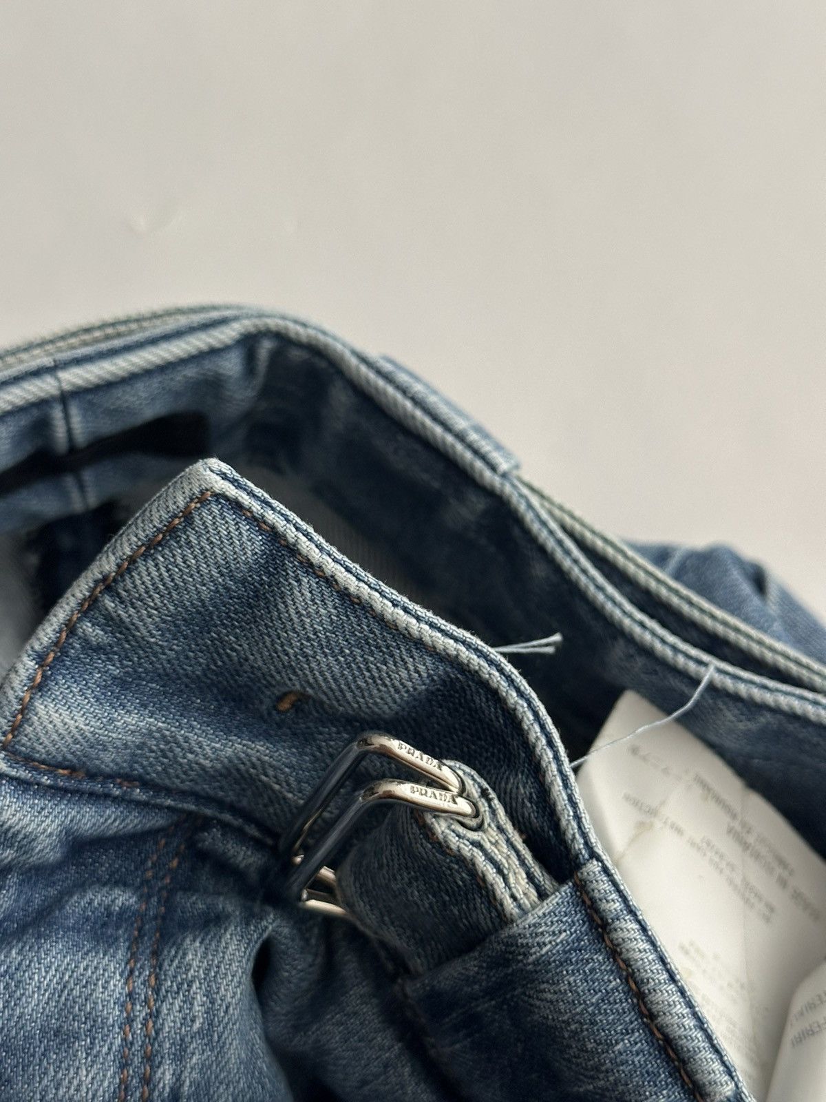 Prada Prada Belted Denim Work Pants Size US 30 / EU 46 - 10 Thumbnail