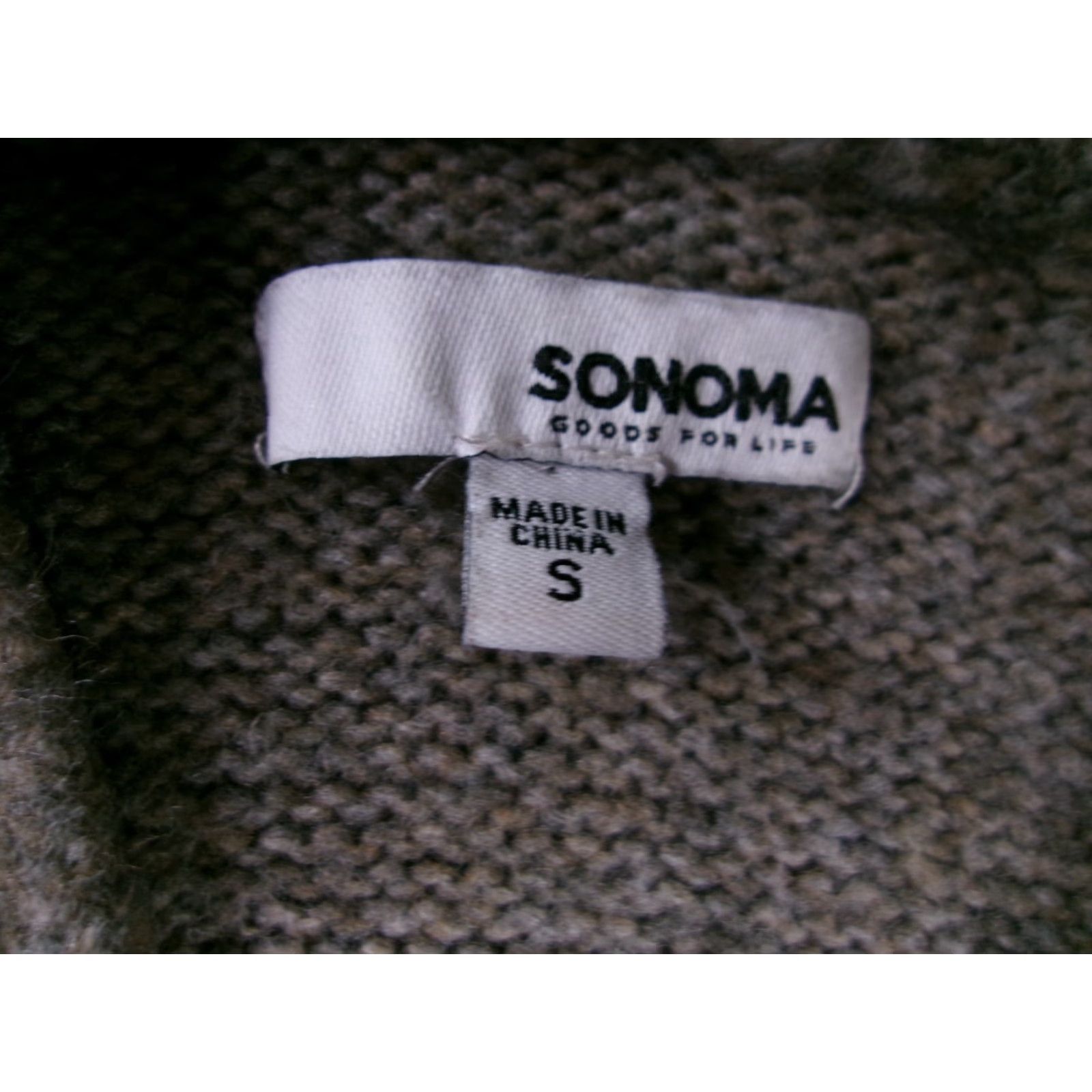 Vintage Sonoma Sweater Women's Small Brown Cable-Knit V-Neck Long Sleeve Cozy Pullover Classic All Seasons Size S / US 4 / IT 40 - 7 Thumbnail